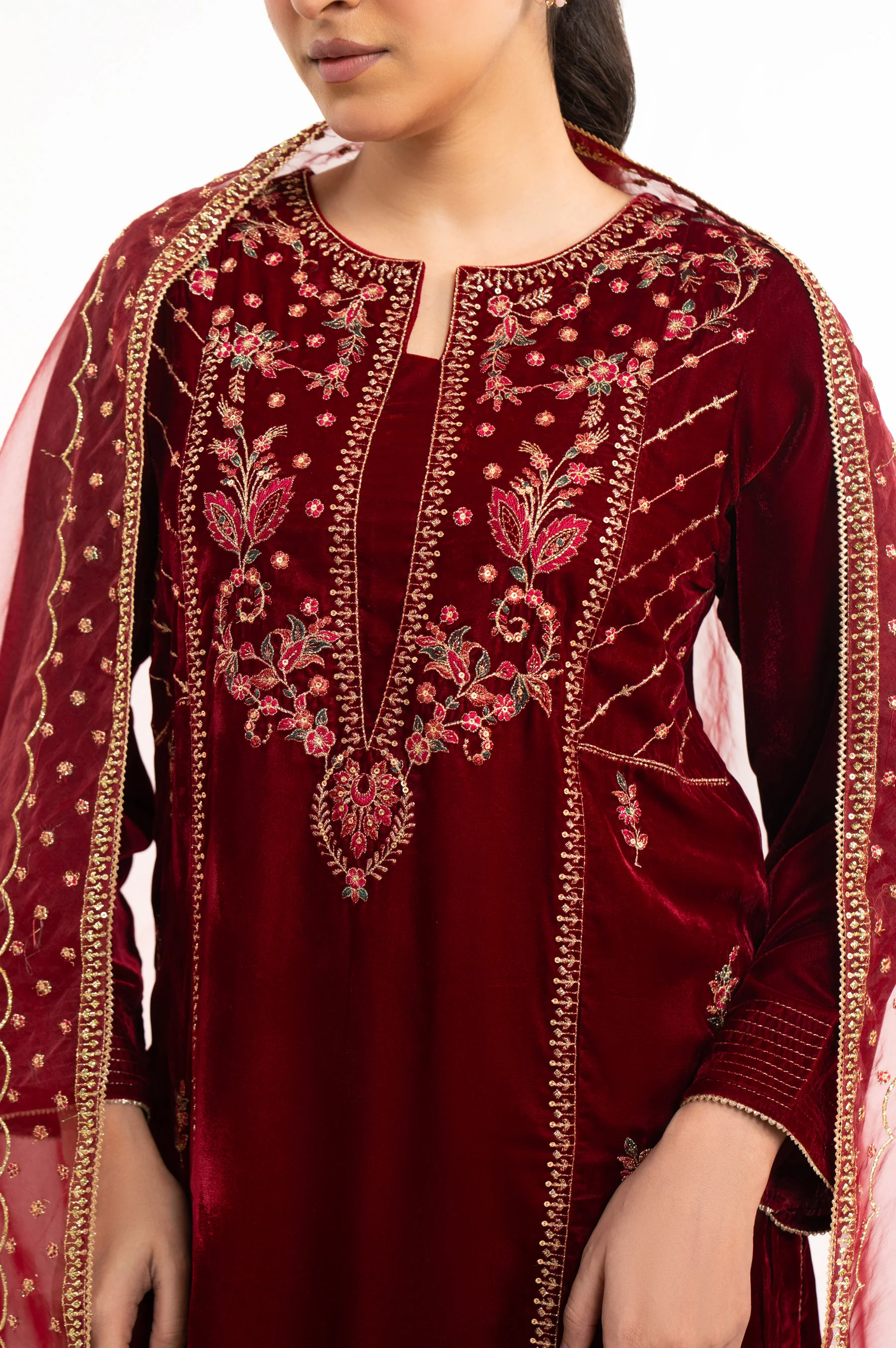 EMBROIDERED VELVET SUIT - Image 2