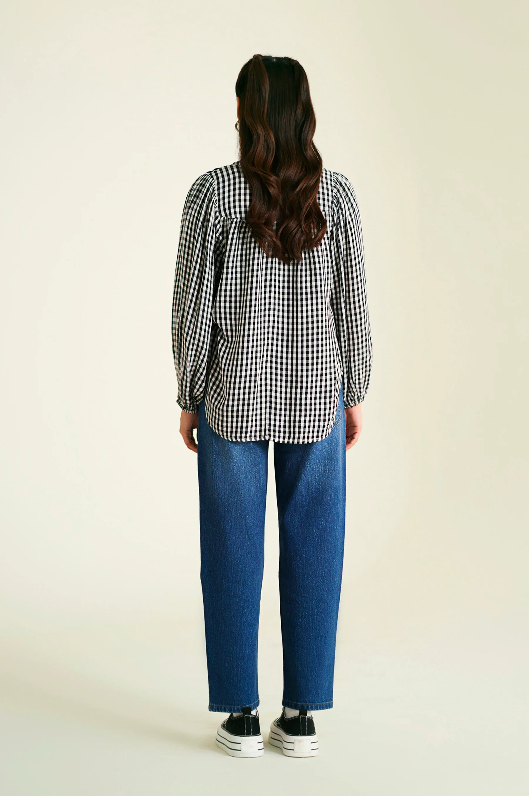 Stitched 1 Piece Stylized Yarn Dyed Ethnic Top - Image 4