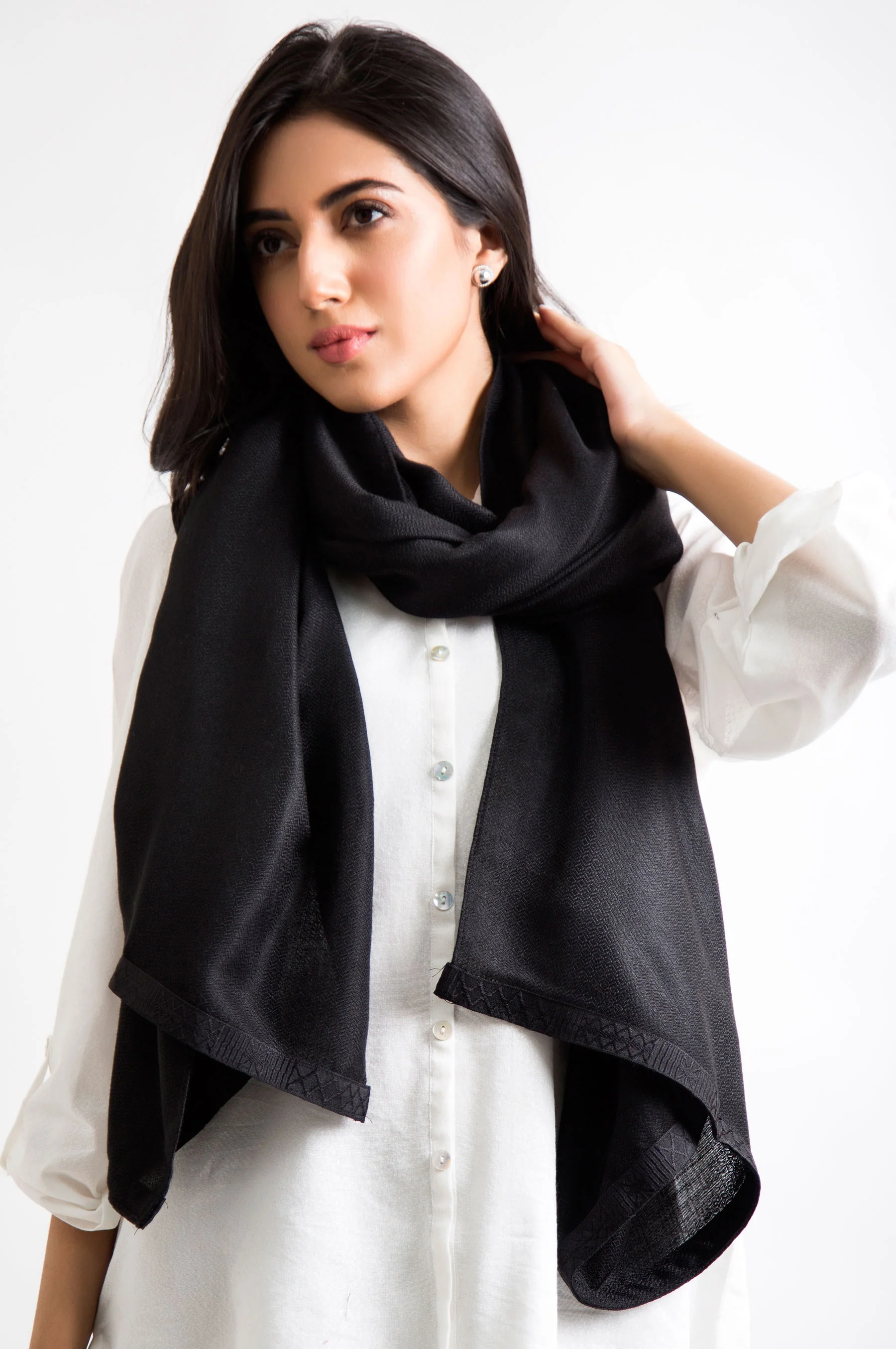 Textured Solid with Lace