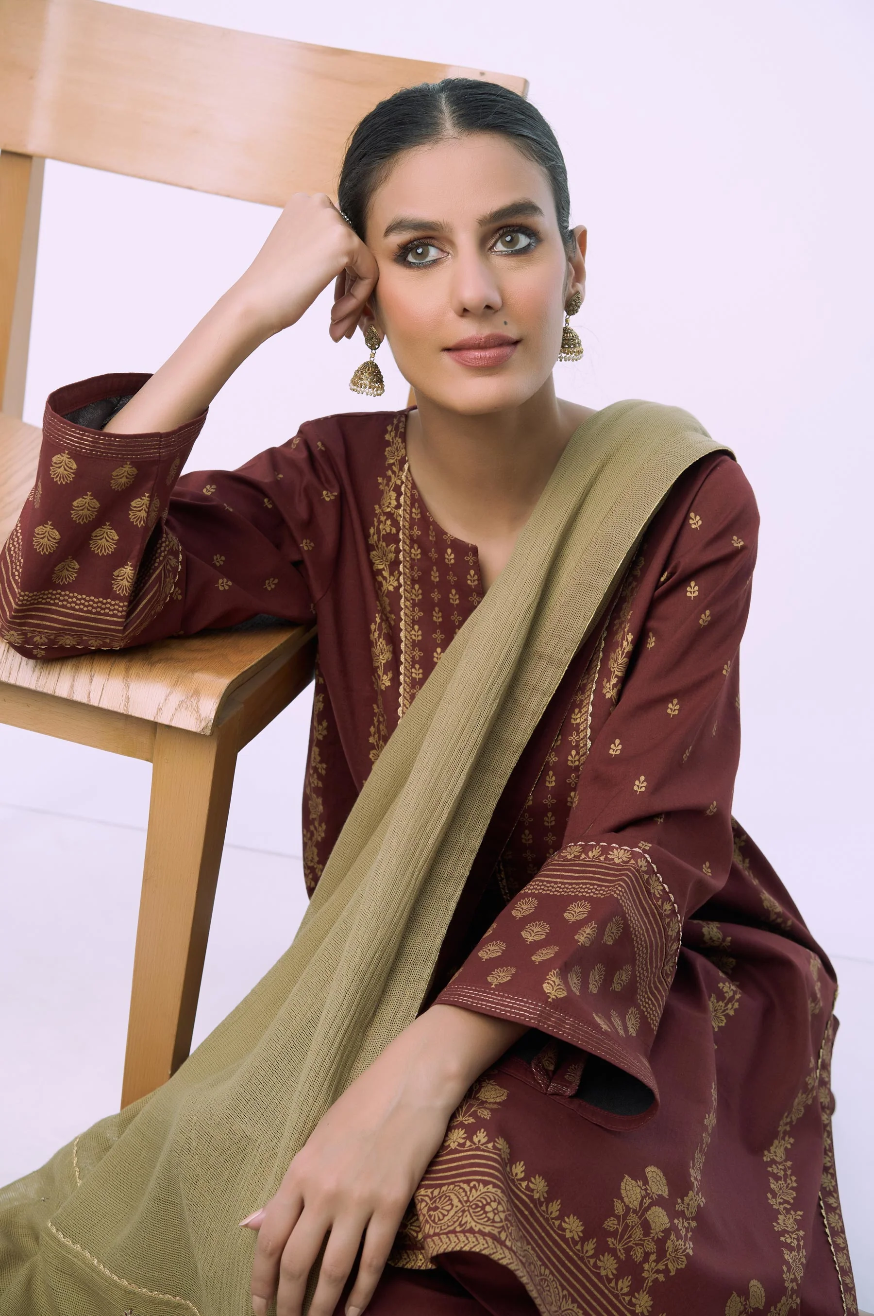 Unstitched 3 Piece Printed Lawn - Image 5