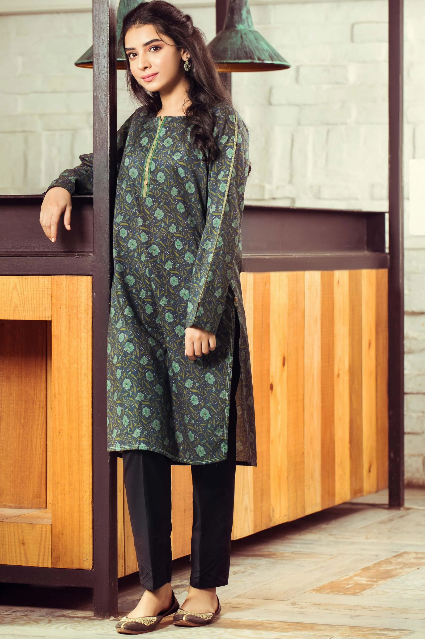 Unstitched 1 Piece Digital Printed Cambric Shirt