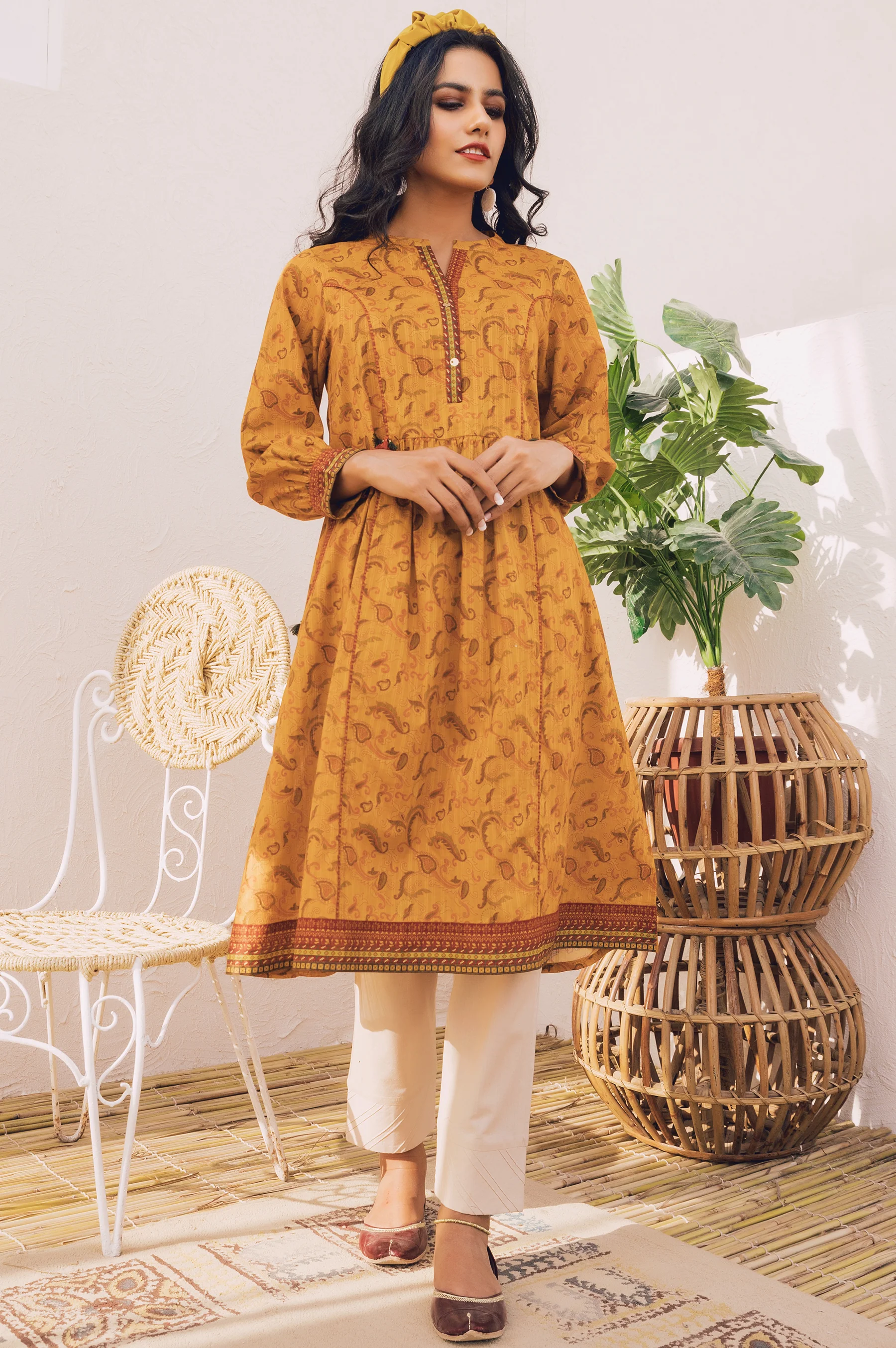 Unstitched 1 Piece Digital Printed Doria Lawn Shirt