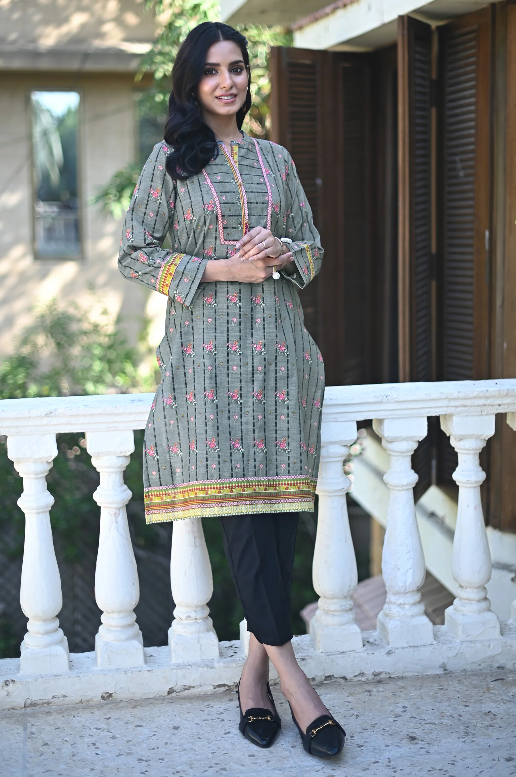 Unstitched 1 Piece Digital Printed Khaddar Shirt