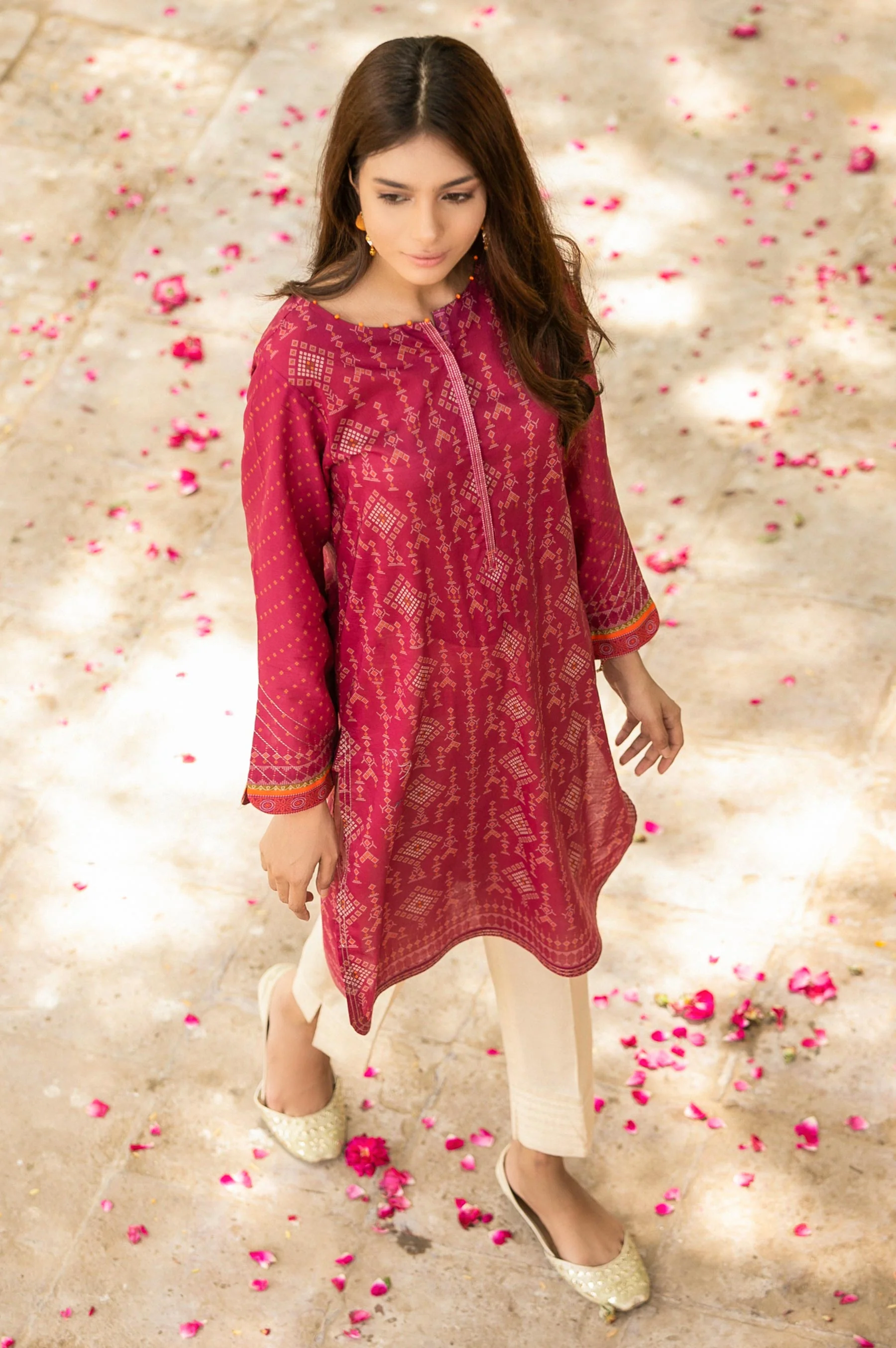 Unstitched 1 Piece Digital Printed Lawn Shirt