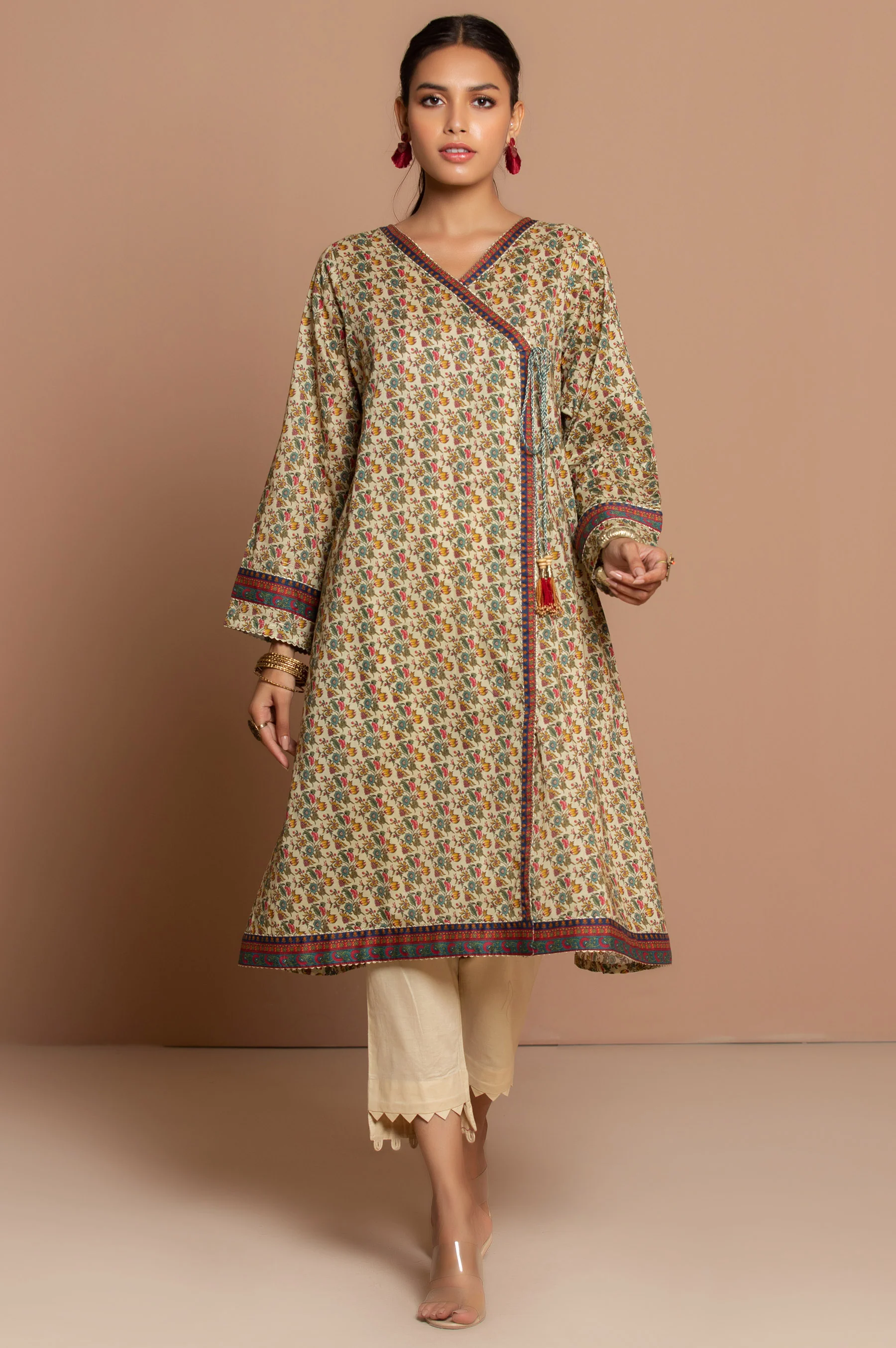 Unstitched 1 Piece Digital Printed Lawn Shirt