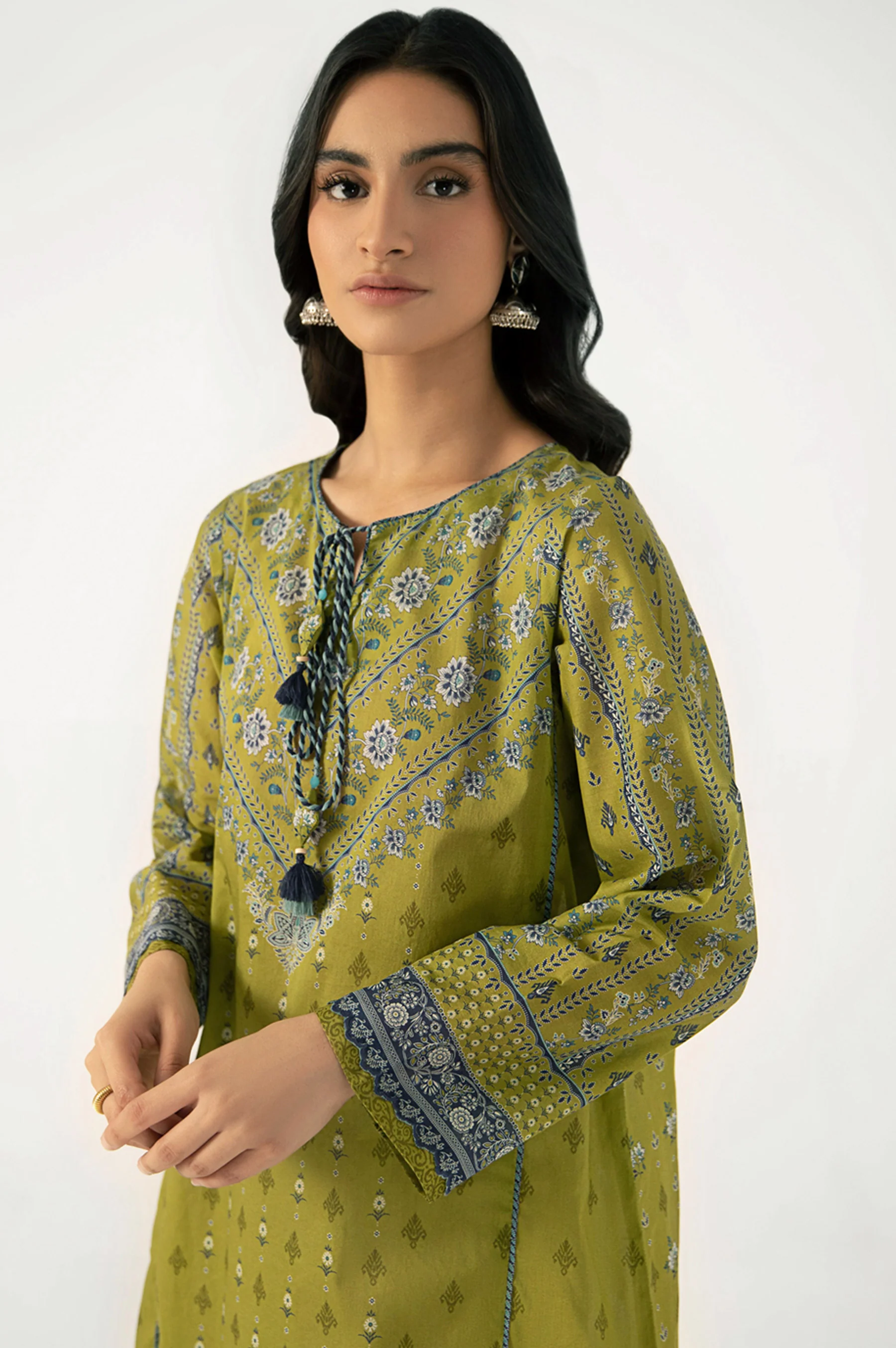 Unstitched 1 Piece Digital Printed Lawn Shirt