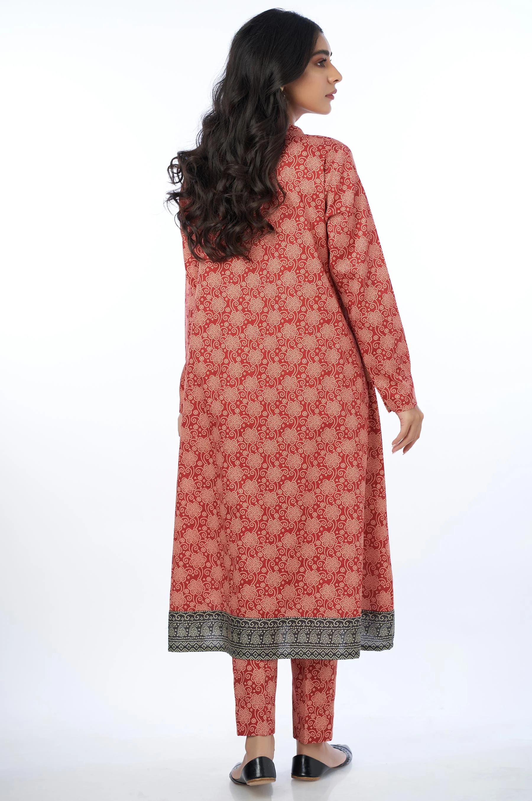 Unstitched 1 Piece Printed Cottel Shirt - Image 2