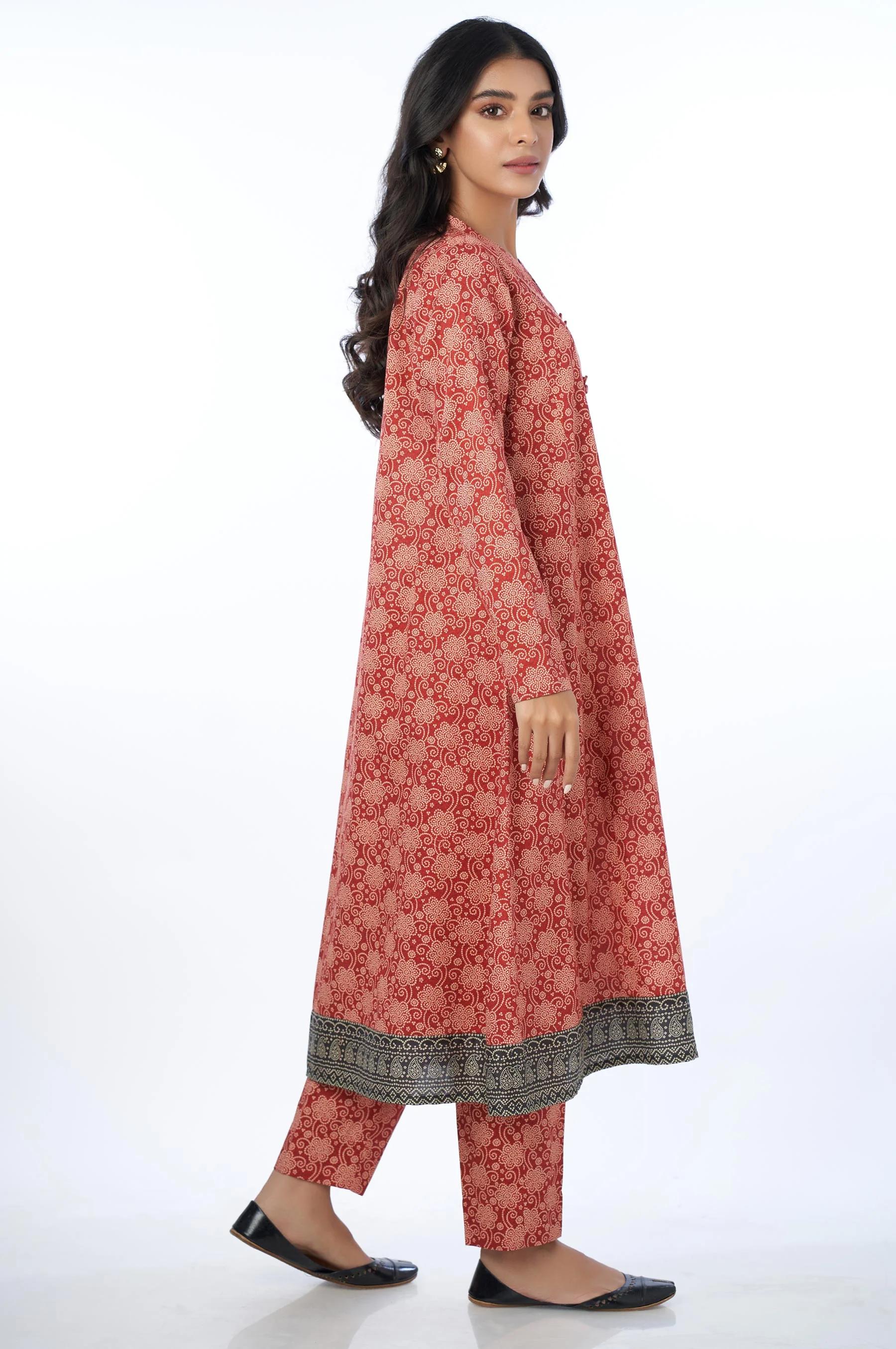 Unstitched 1 Piece Printed Cottel Shirt - Image 3