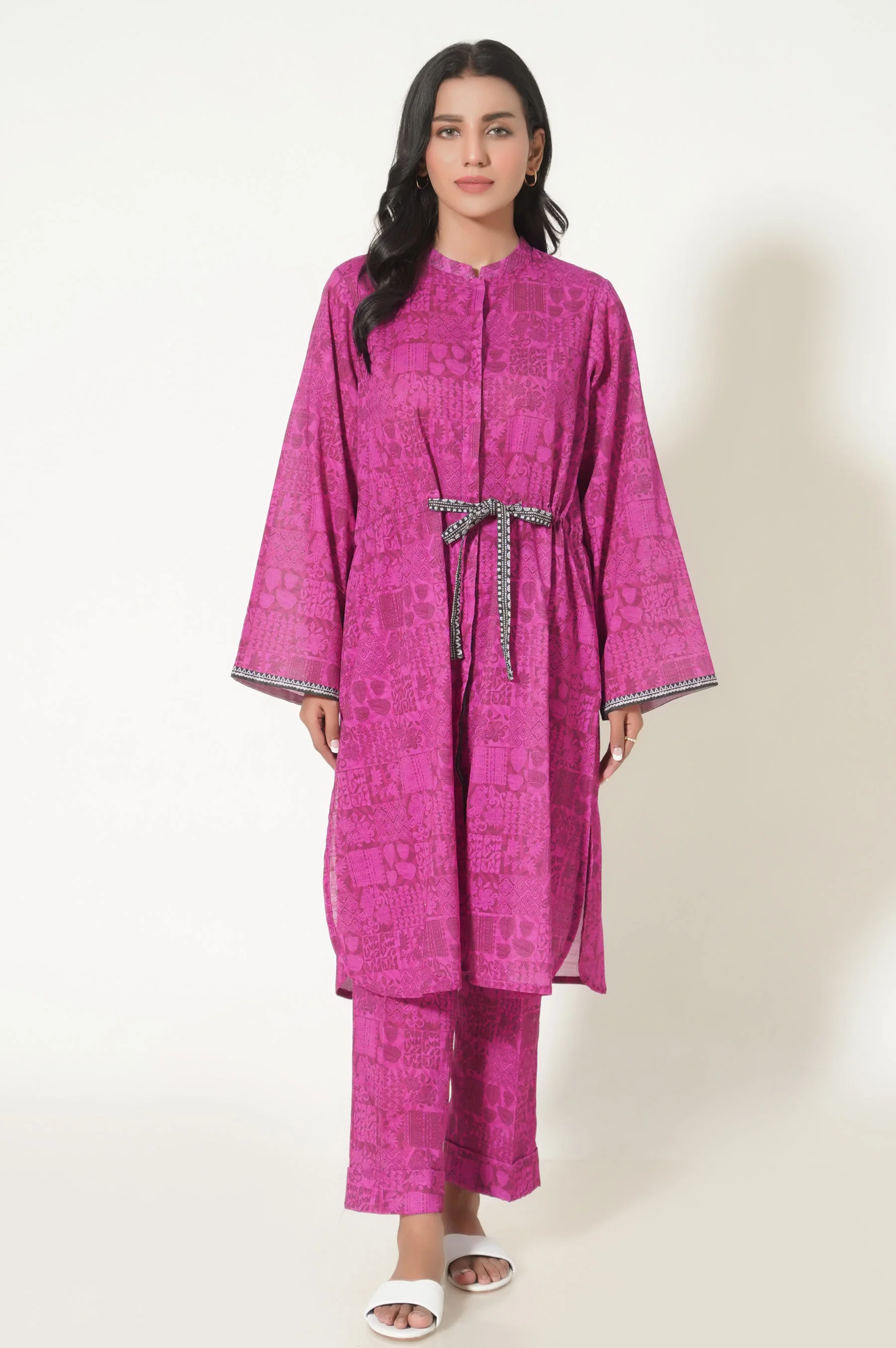 Unstitched 1 Piece Printed Cottle Shirt - Image 4