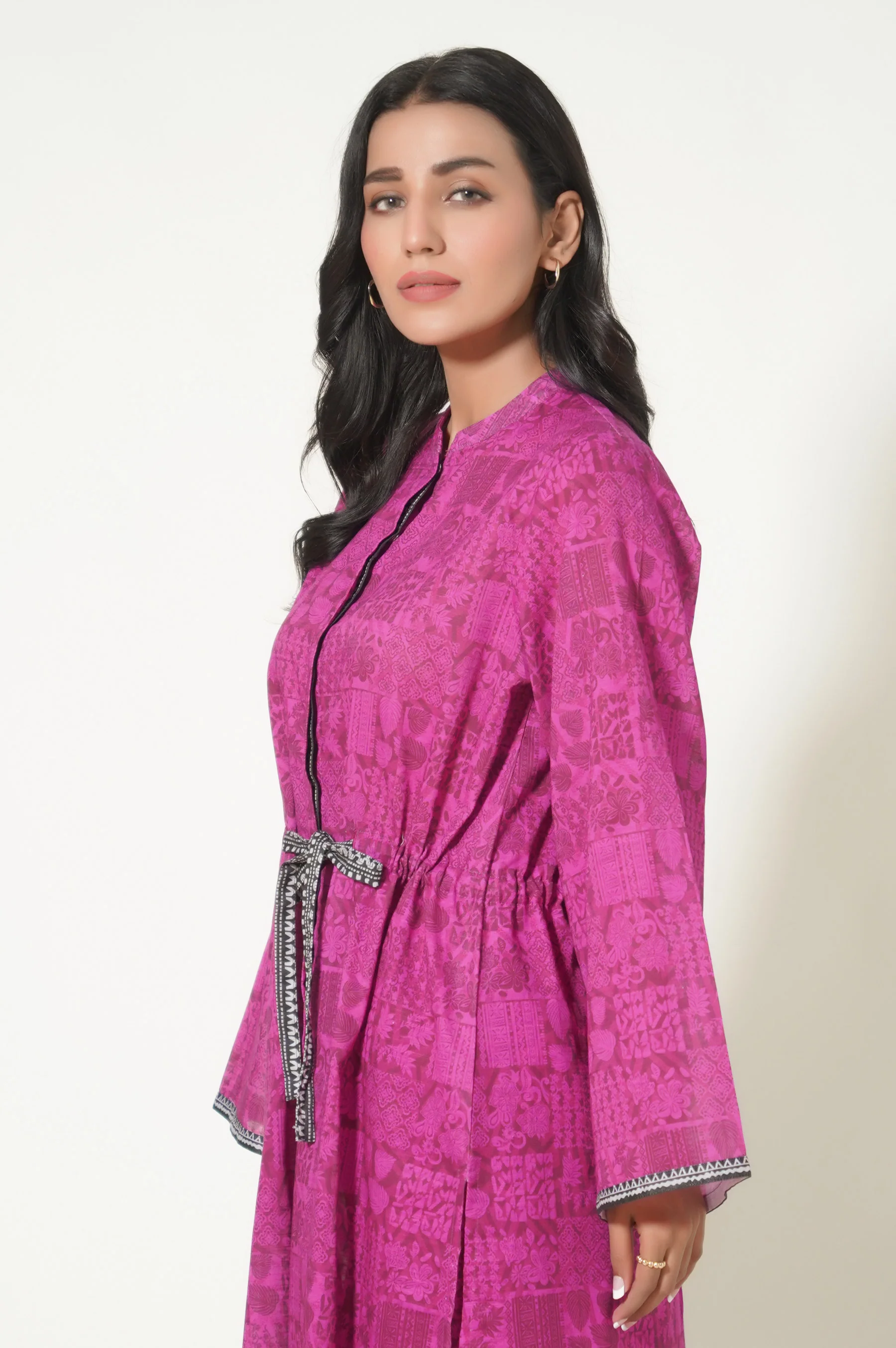Unstitched 1 Piece Printed Cottle Shirt - Image 5