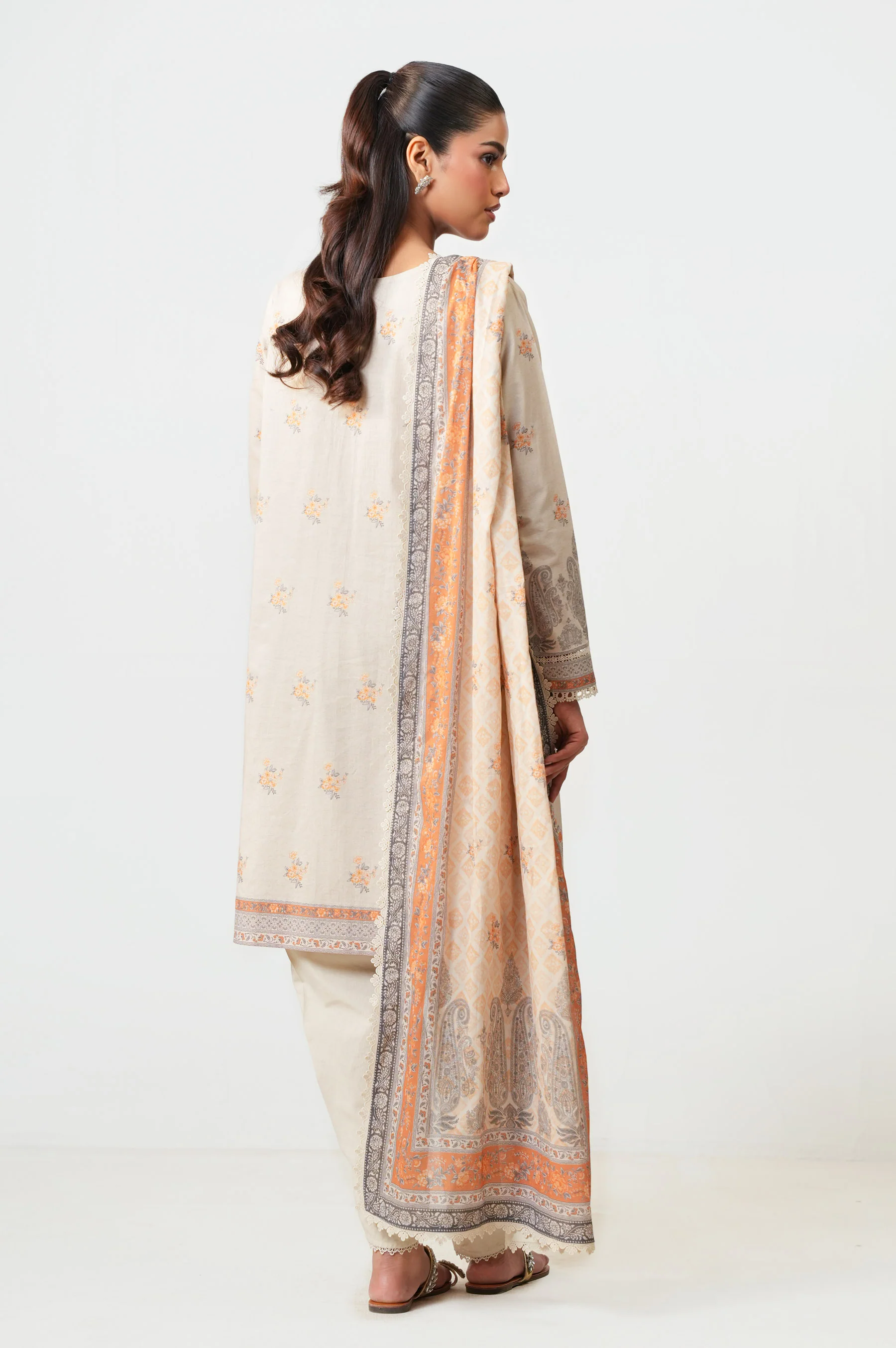 PRINTED STITCHED DUPATTA (FACTORY E-OUTLET) - Image 4