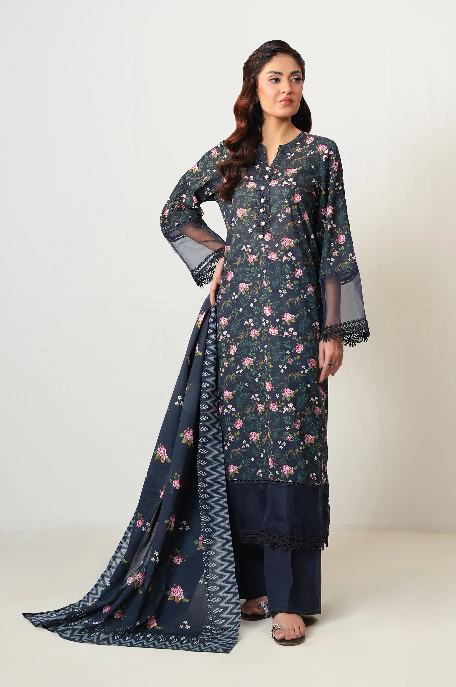 PRINTED STITCHED DUPATTA (FACTORY E-OUTLET) - Image 6
