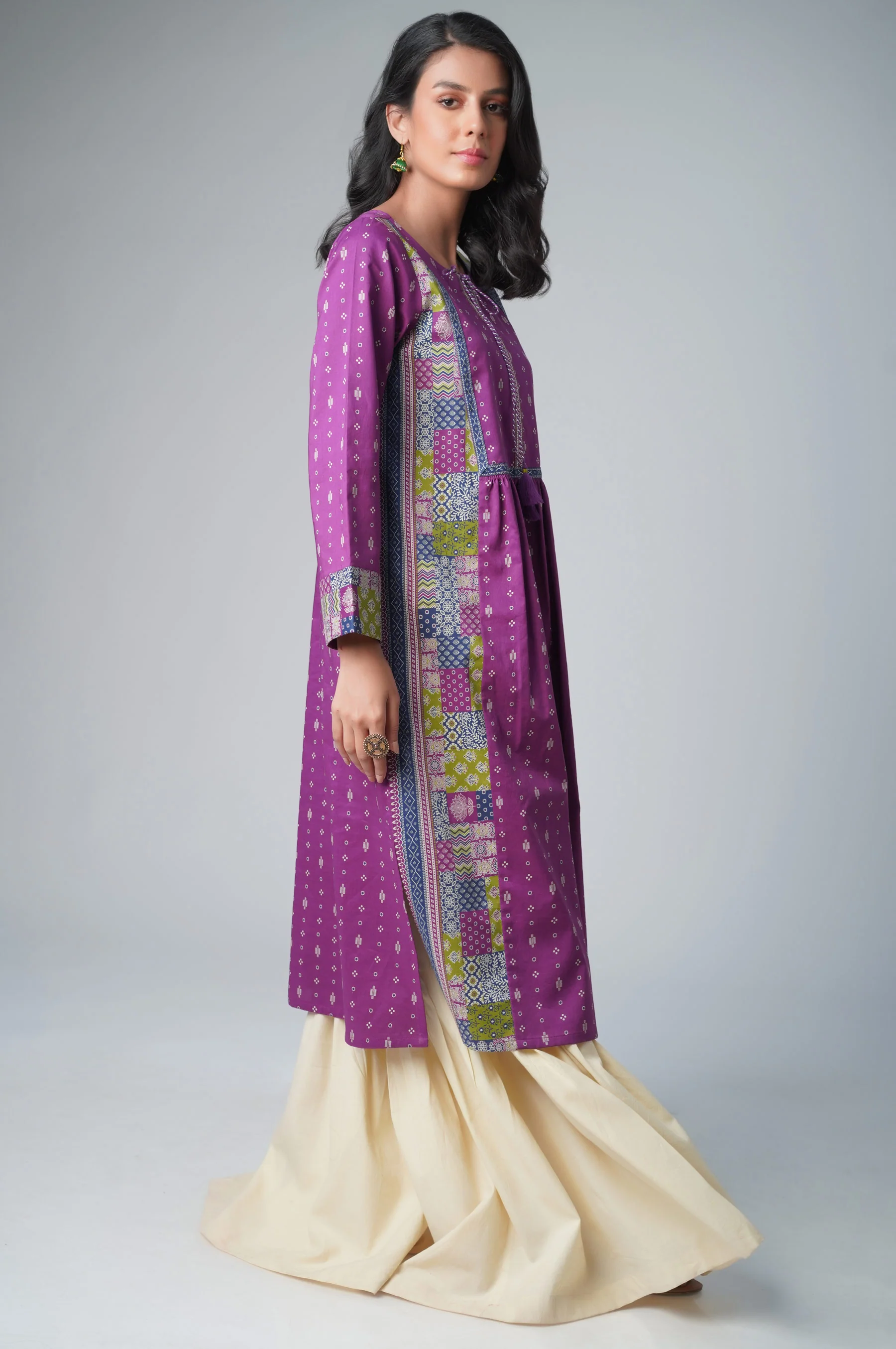 Unstitched 1 Piece Printed Lawn Shirt - Image 6