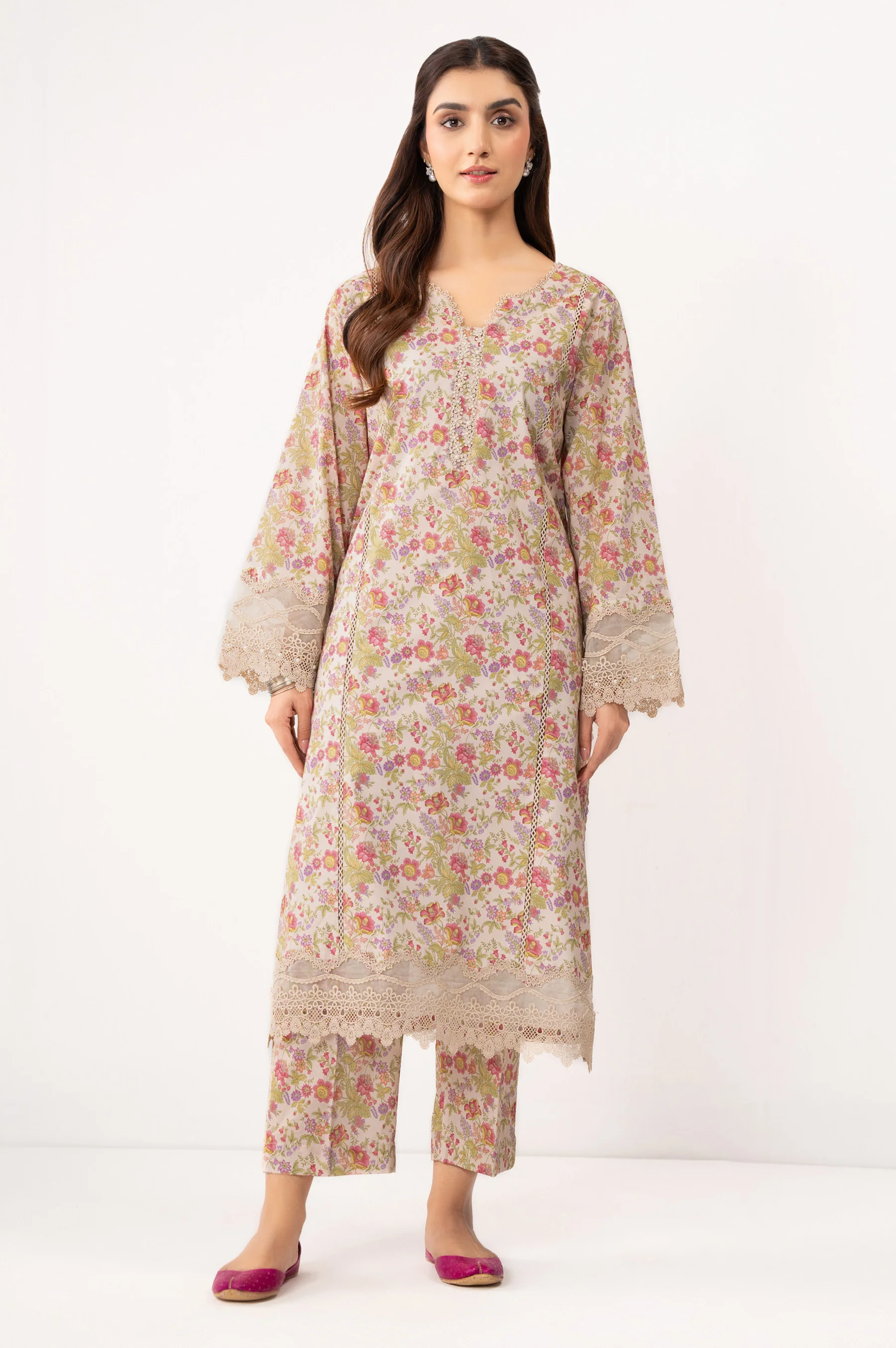 UNSTITCHED PRINTED SUIT - Image 4