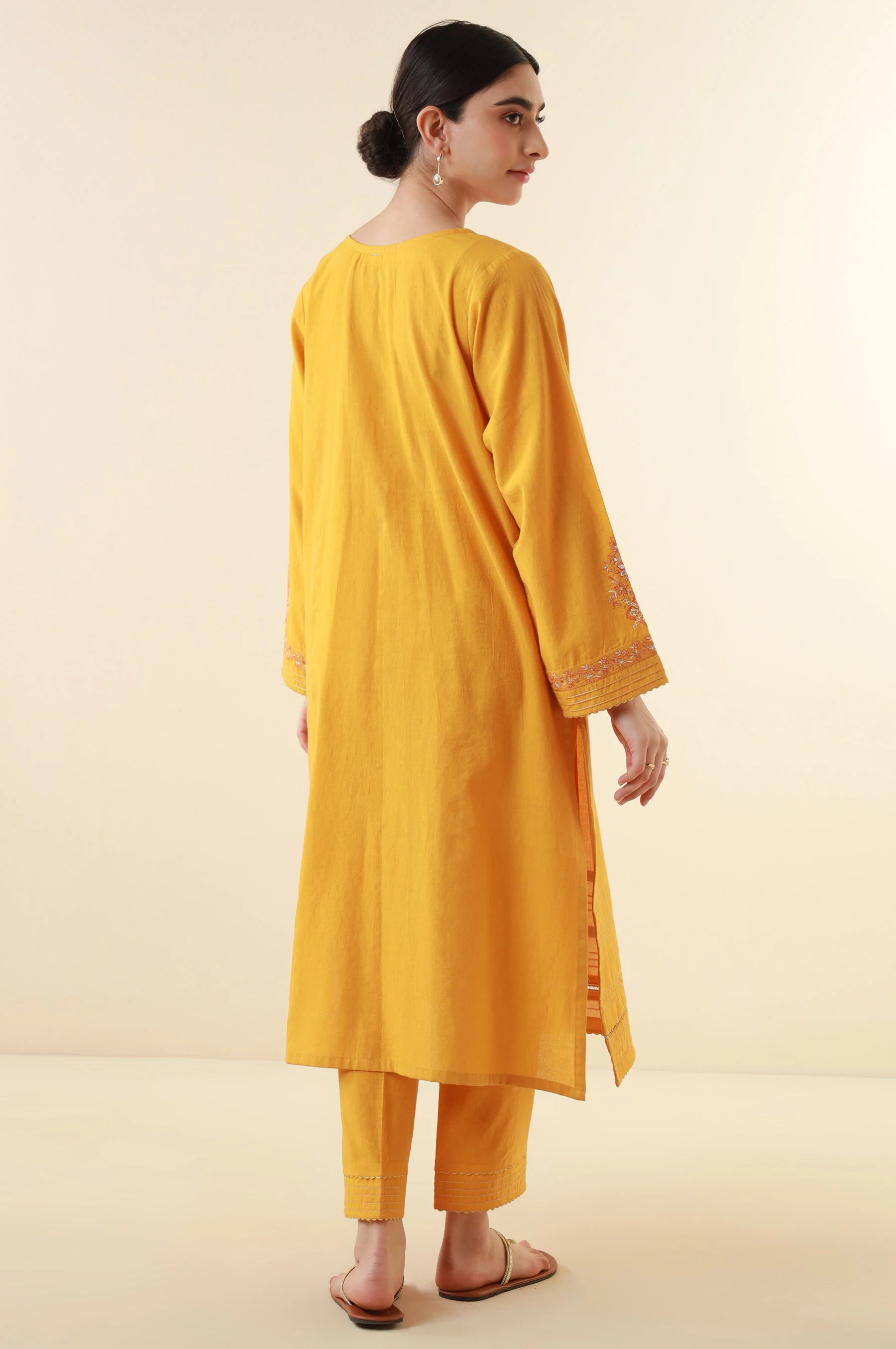 Unstitched 2 Piece Embroidered Lawn Suit - Image 6