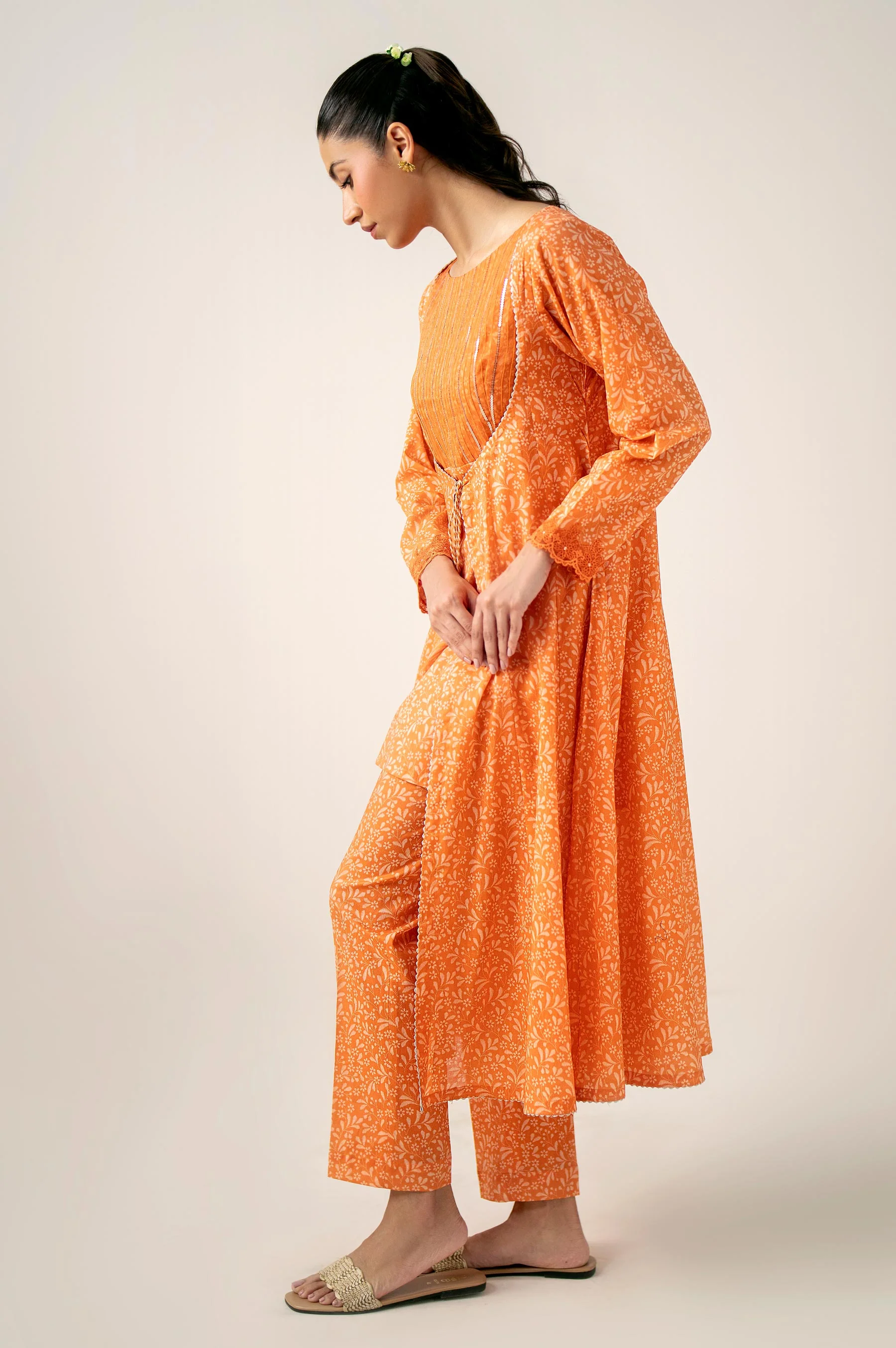 Unstitched 2 Piece Paste Printed Lawn Suit - Image 4