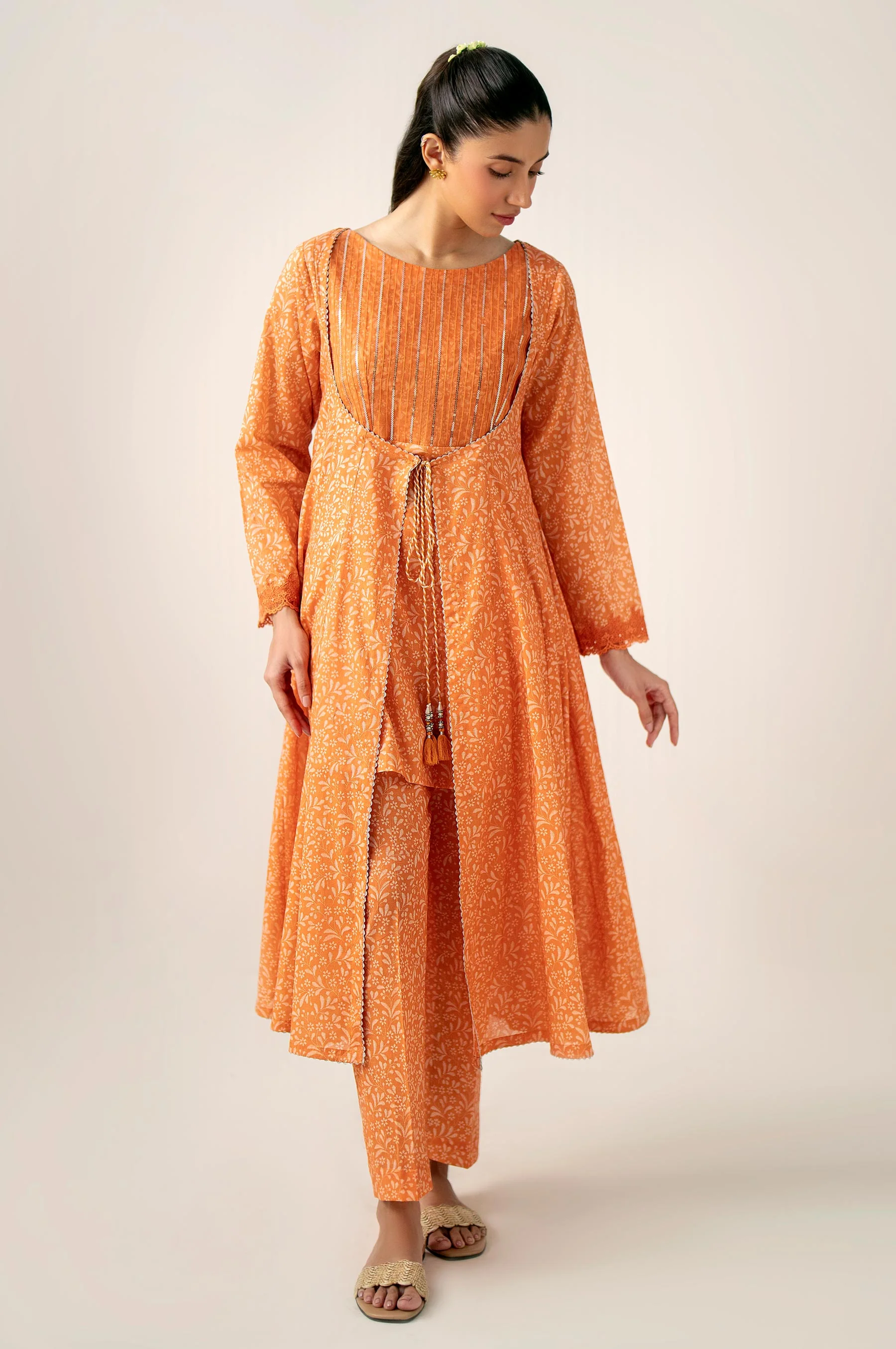 Unstitched 2 Piece Paste Printed Lawn Suit - Image 5
