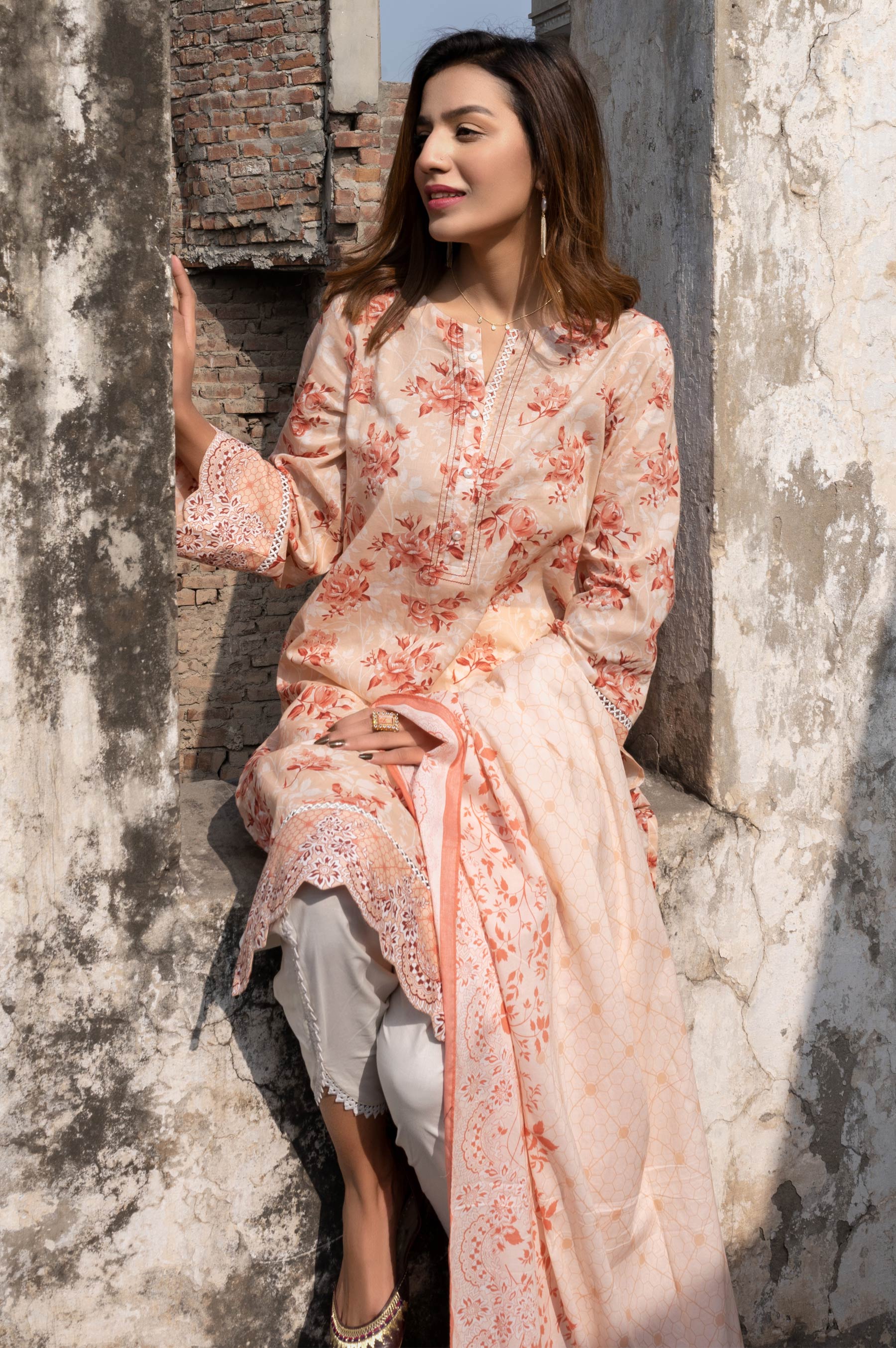 Unstitched 2 Piece Printed Cambric