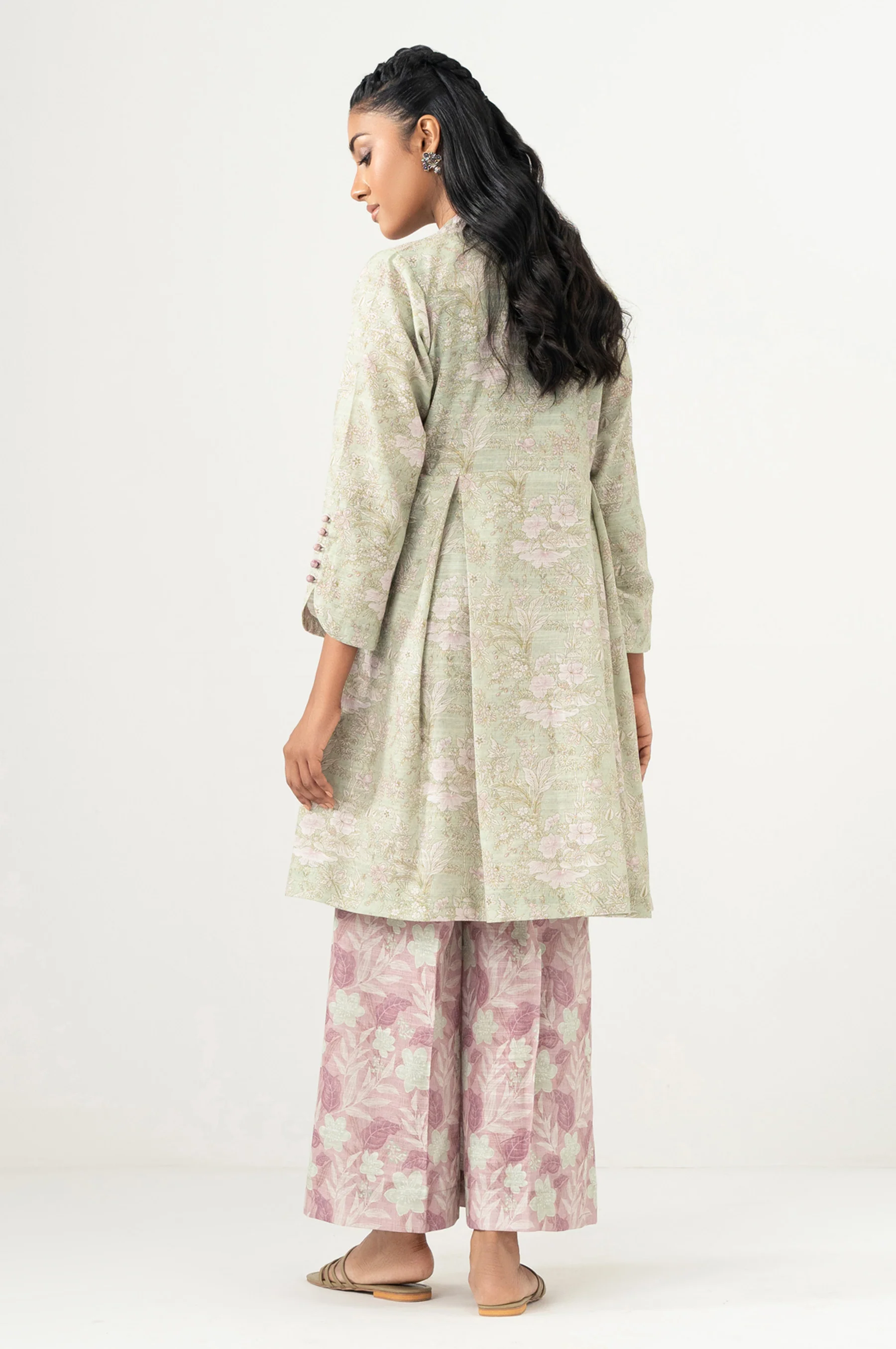 Unstitched 2 Piece Printed Cottel Suit - Image 3