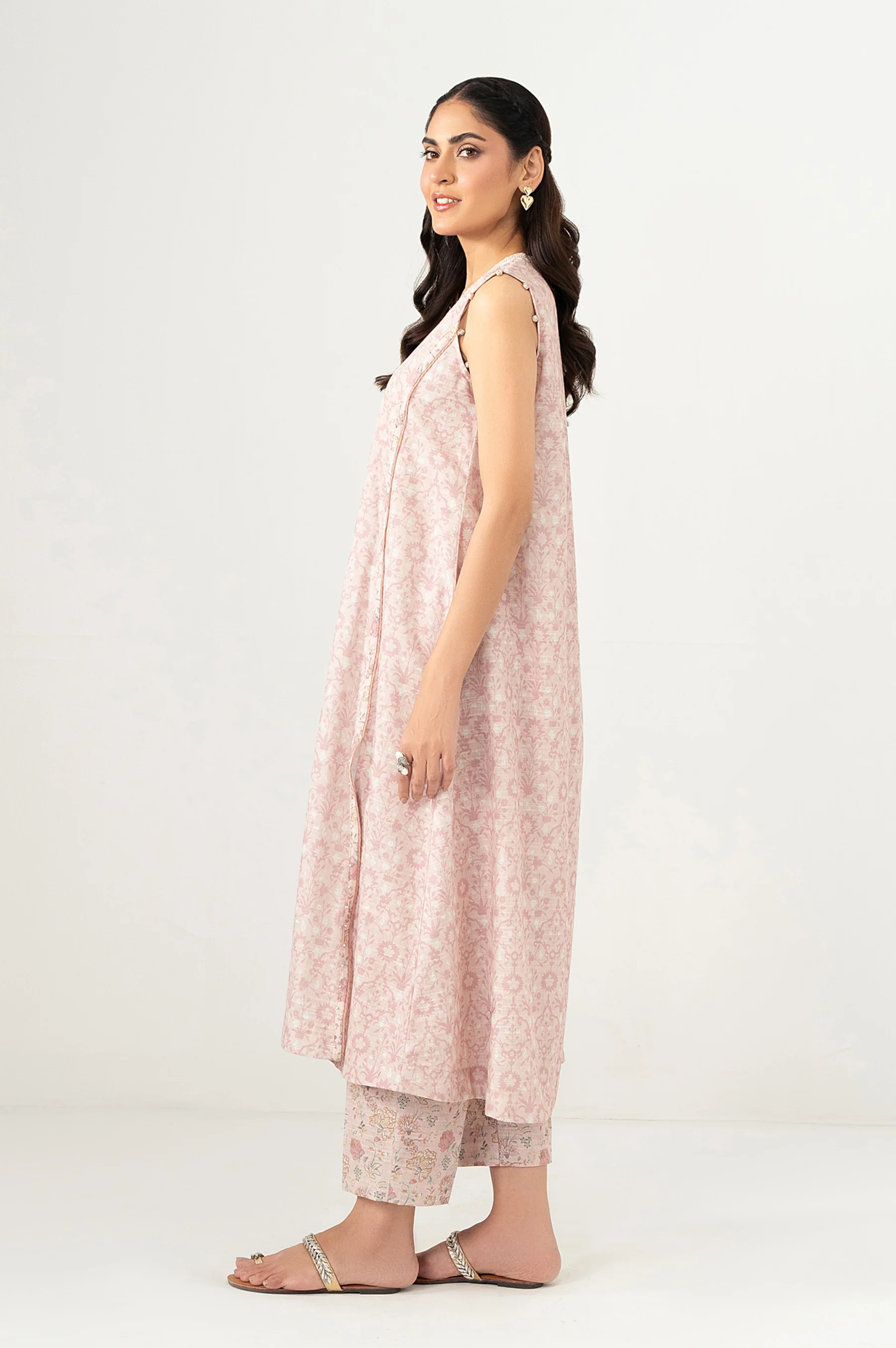 Unstitched 2 Piece Printed Cottel Suit - Image 5