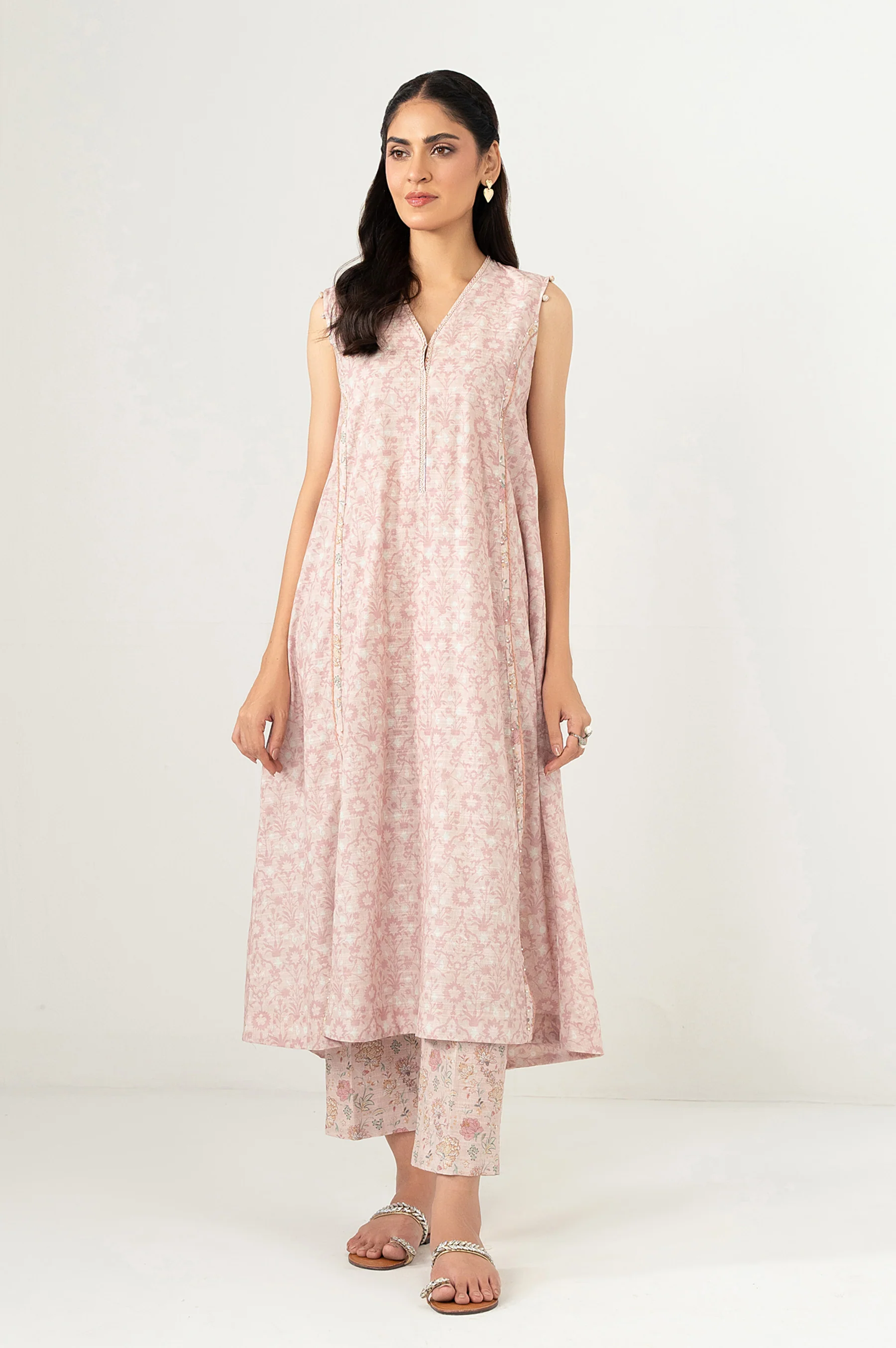 Unstitched 2 Piece Printed Cottel Suit - Image 6