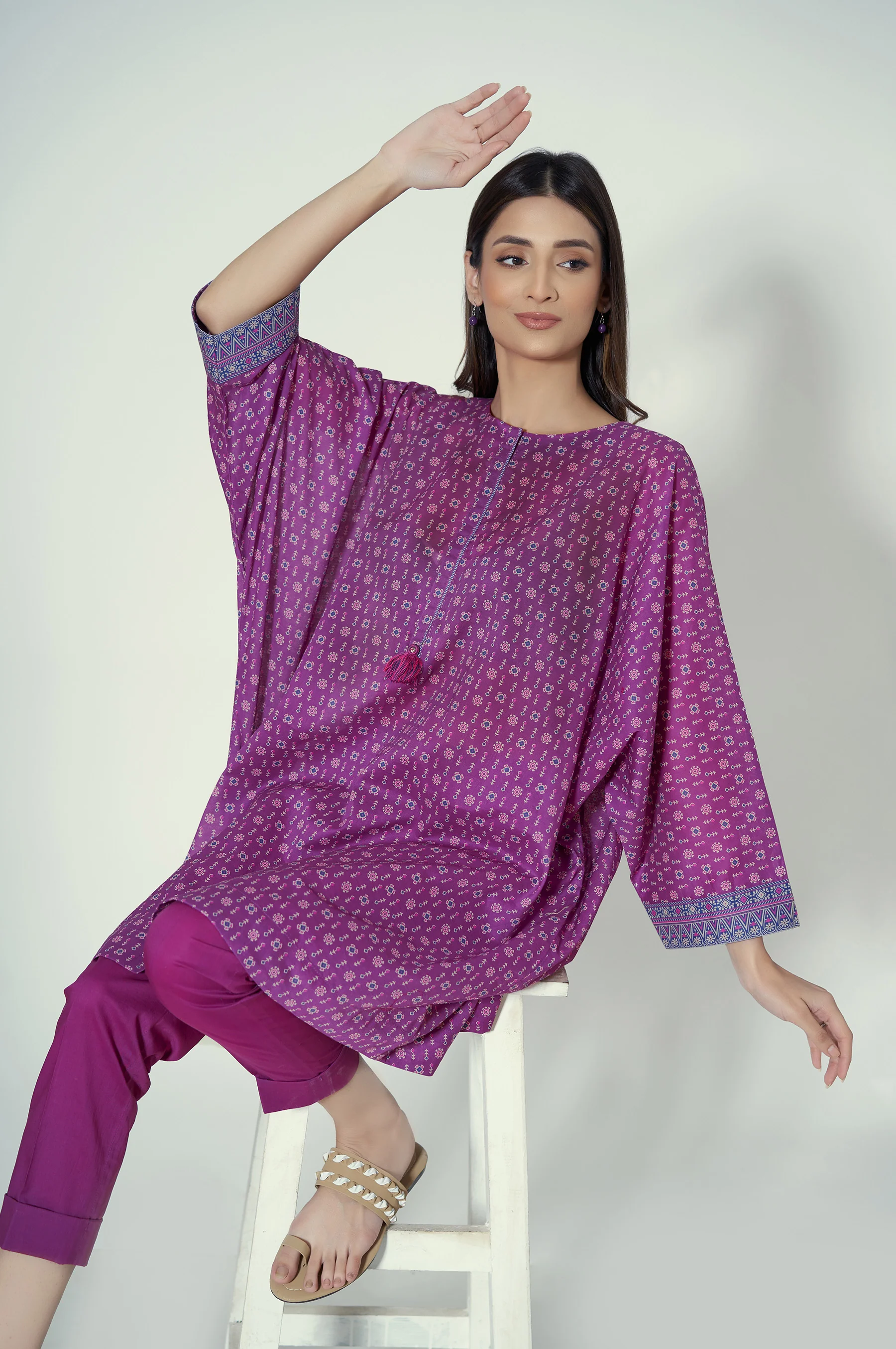 Unstitched 2 Piece Printed Lawn Suit