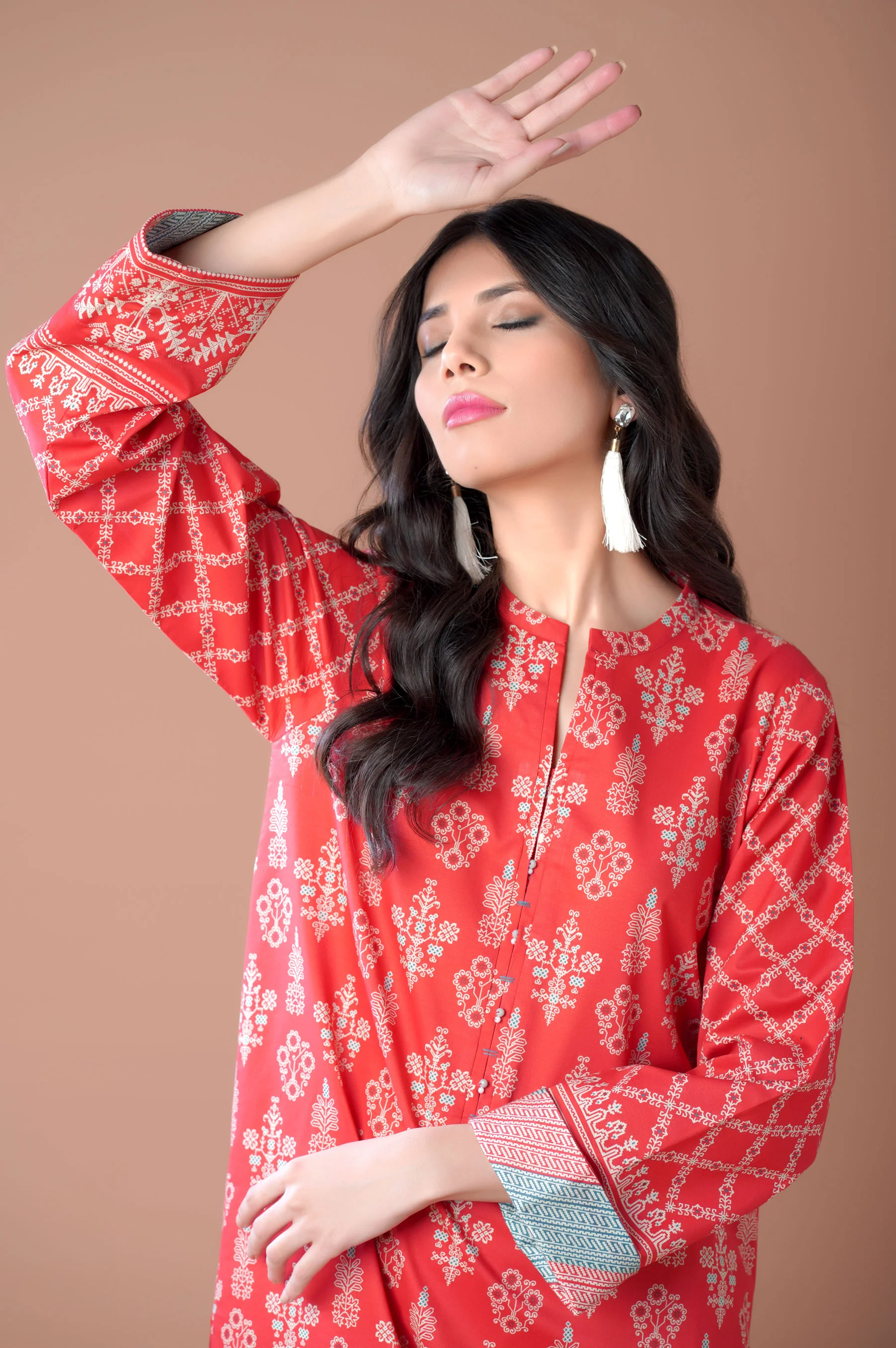 Unstitched 2 Piece Printed Lawn Suit - Image 2