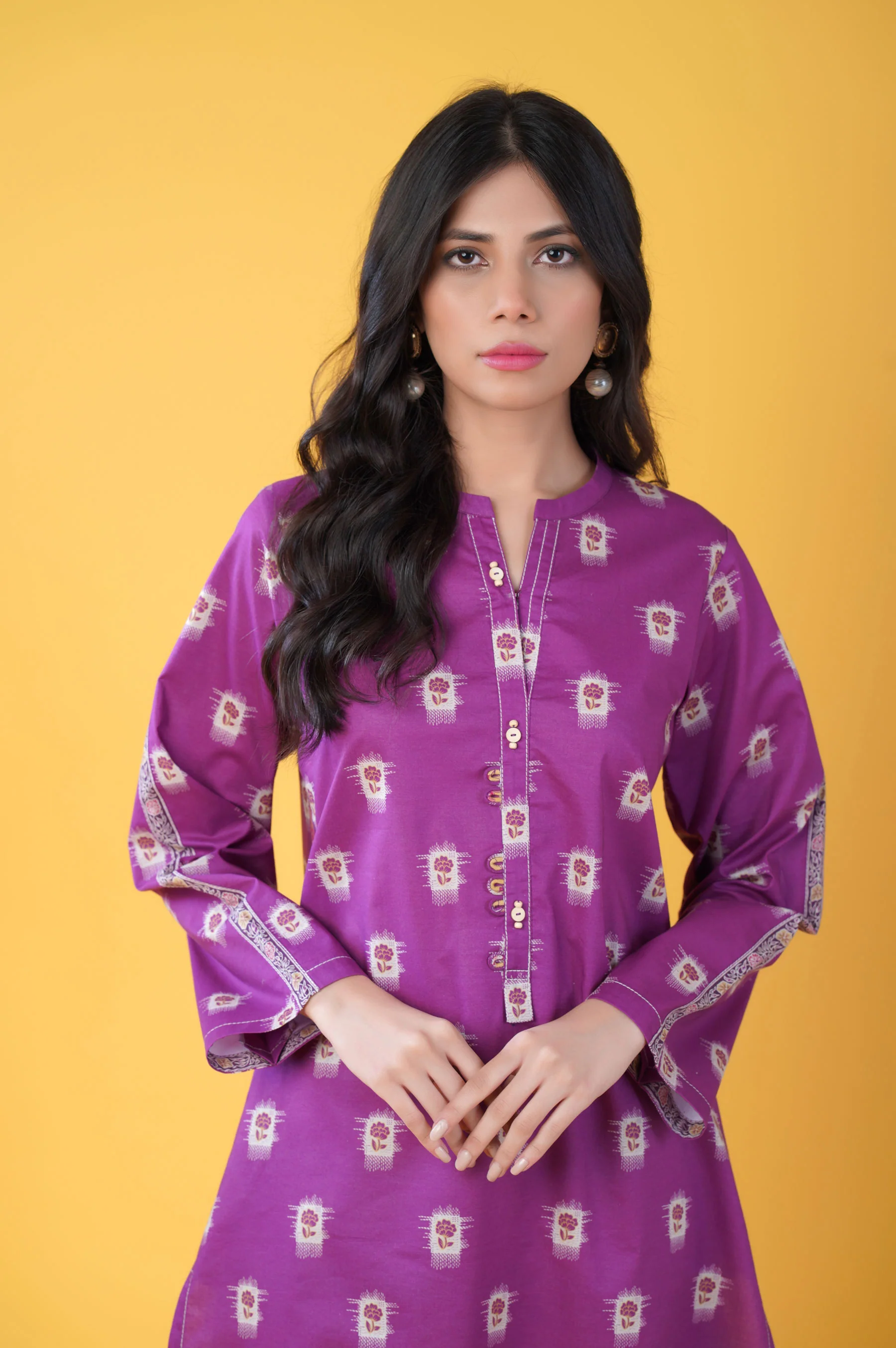 Unstitched 2 Piece Printed Lawn Suit - Image 5