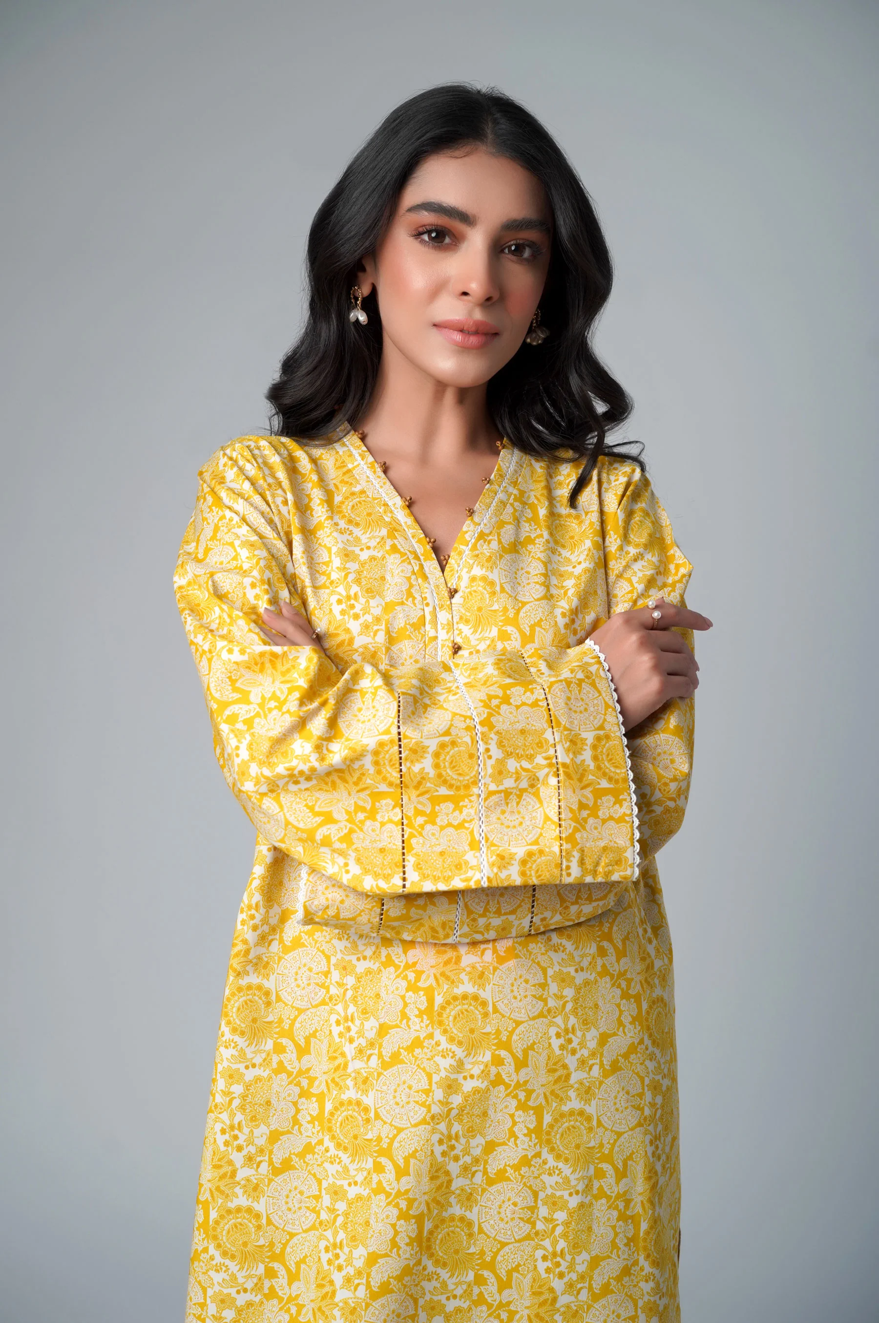 Unstitched 2 Piece Printed Lawn Suit - Image 5