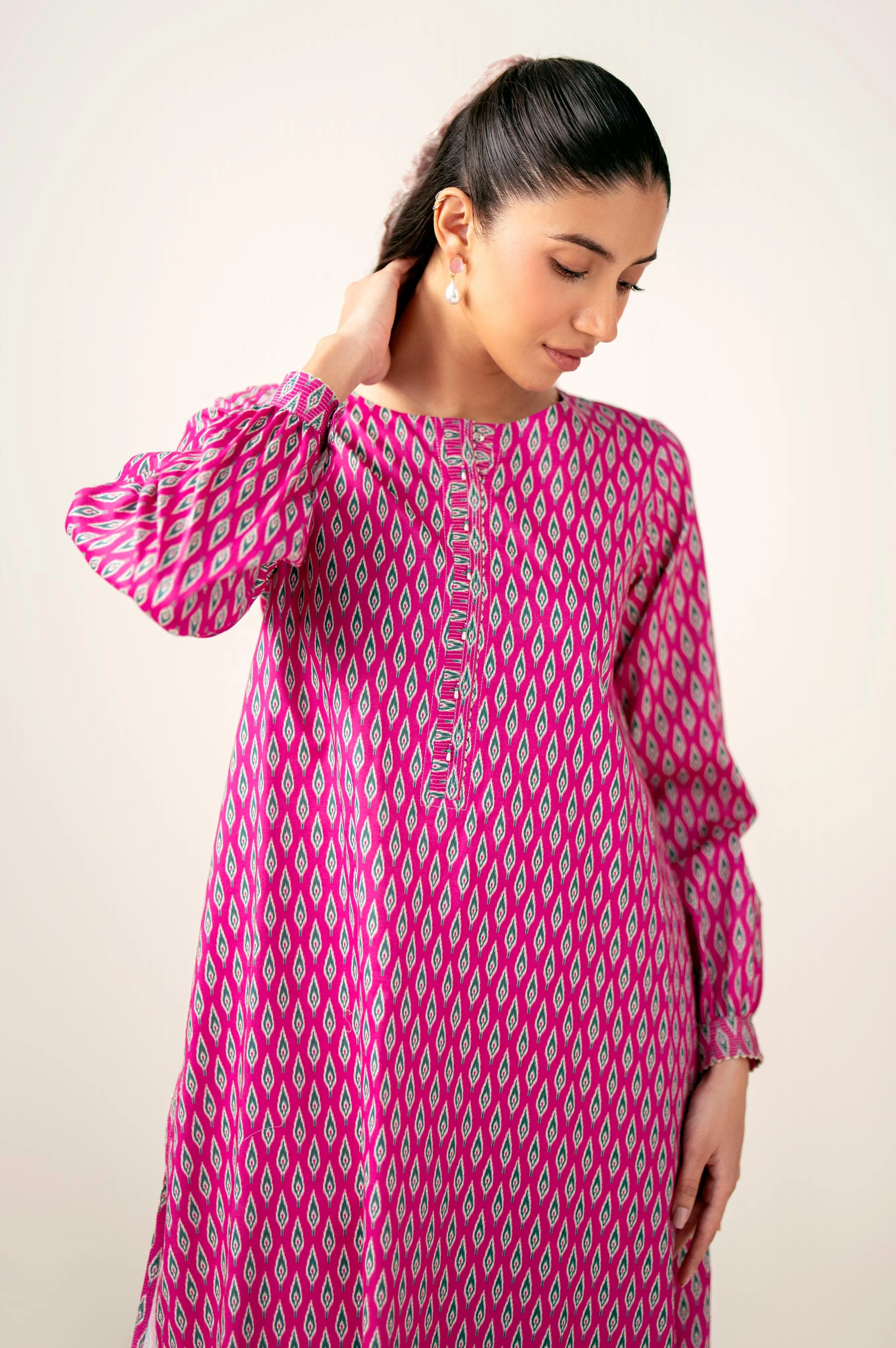Unstitched 2 Piece Printed Lawn Suit - Image 4