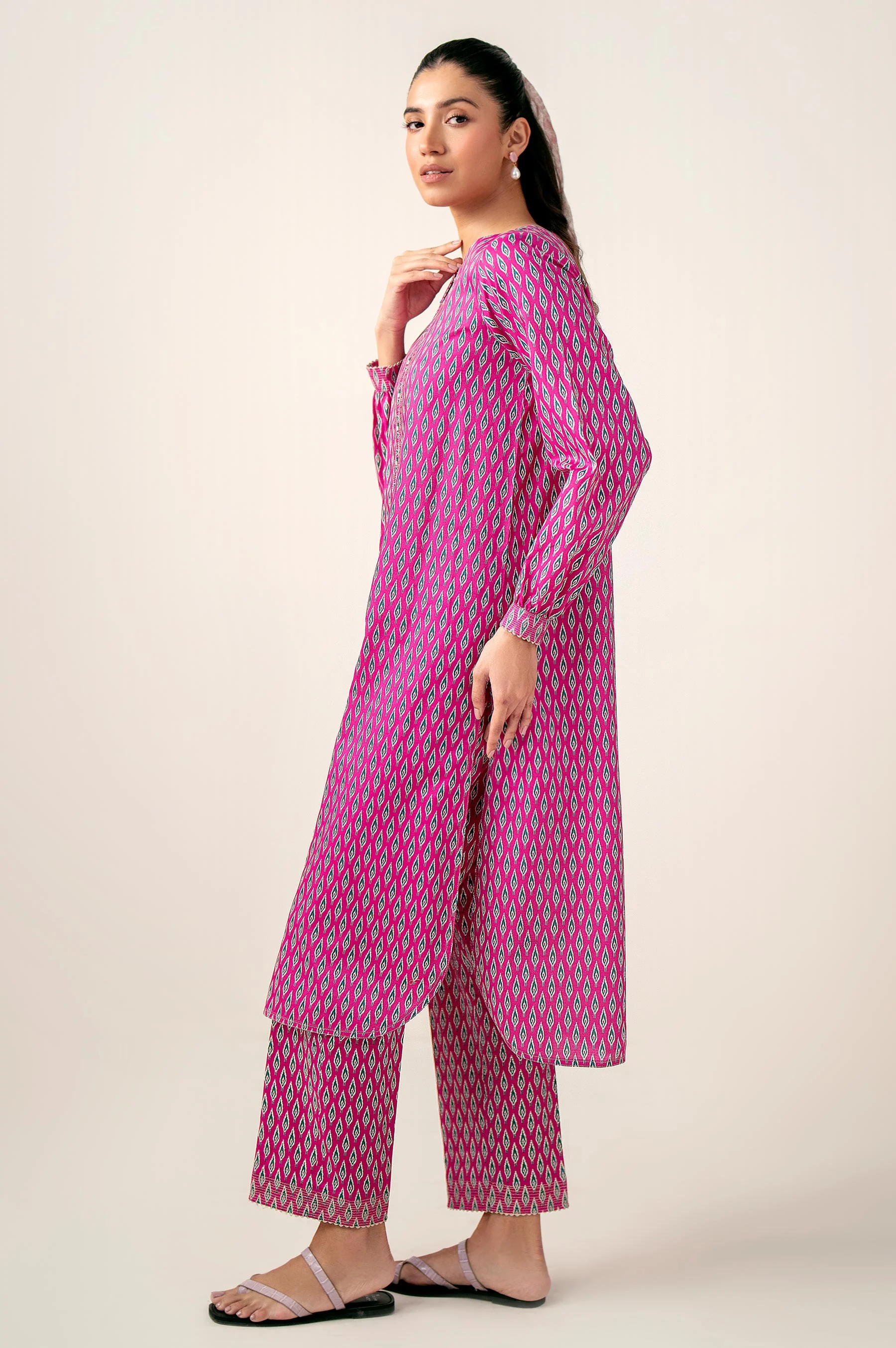 Unstitched 2 Piece Printed Lawn Suit - Image 6