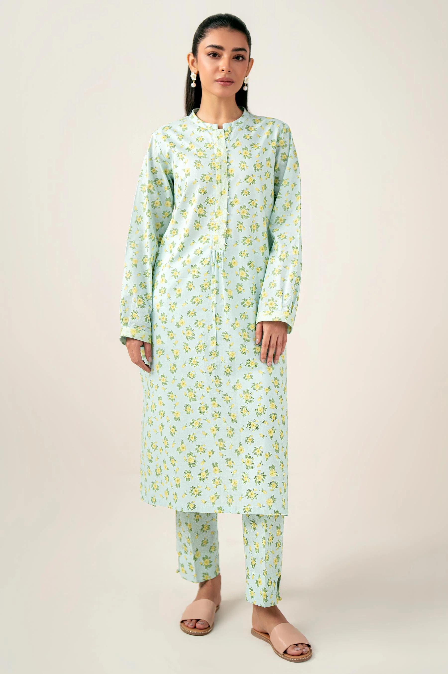 Unstitched 2 Piece Printed Lawn Suit - Image 2
