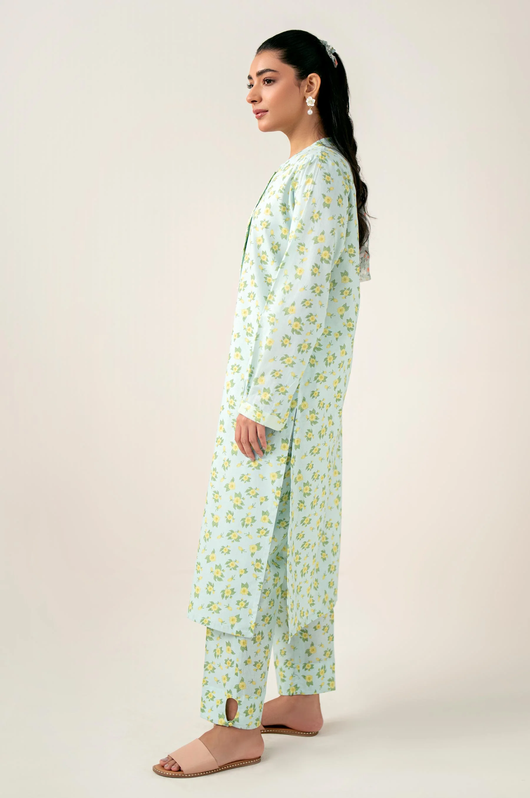 Unstitched 2 Piece Printed Lawn Suit - Image 6