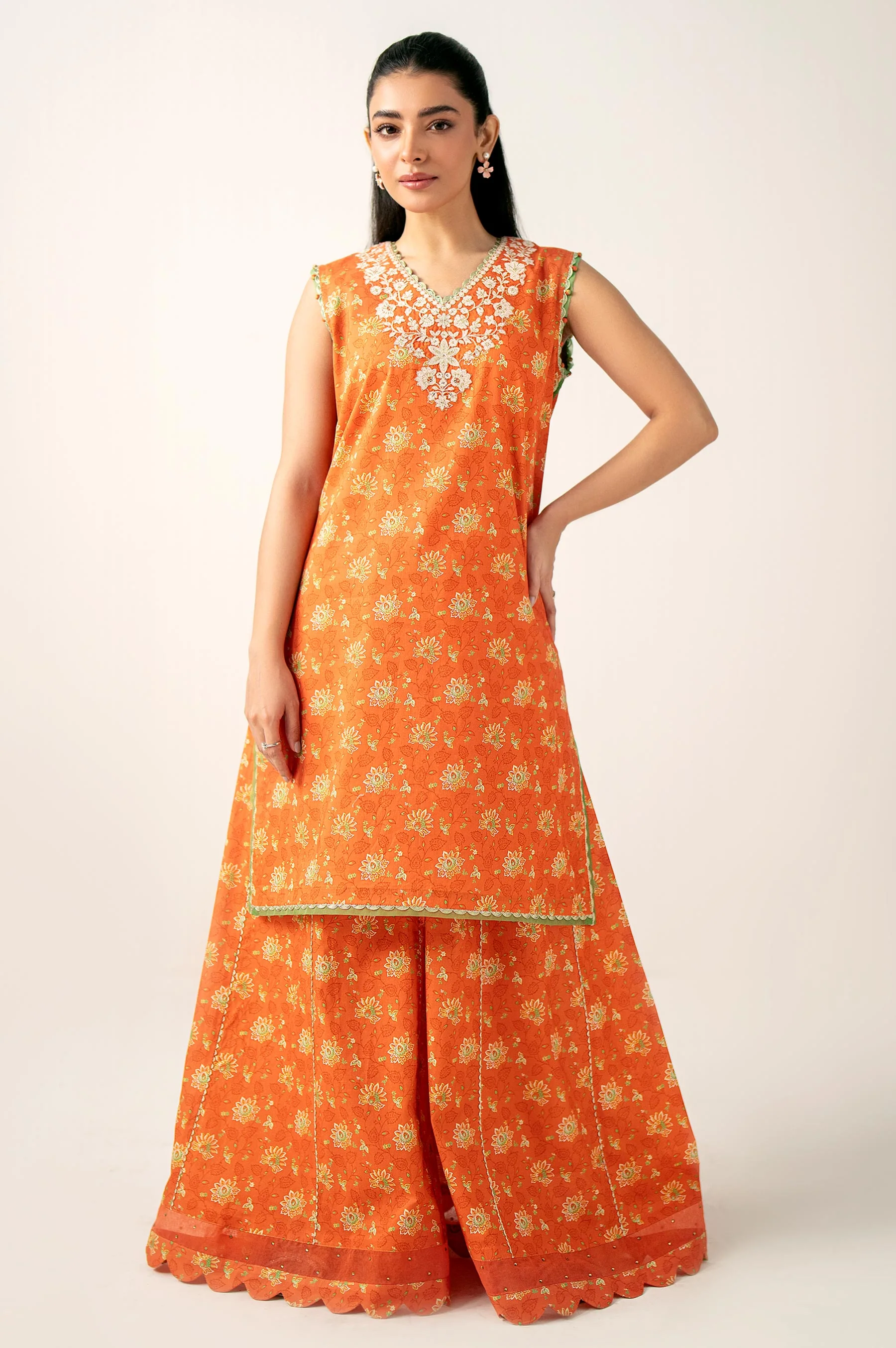 Unstitched 2 Piece Printed Lawn Suit - Image 3