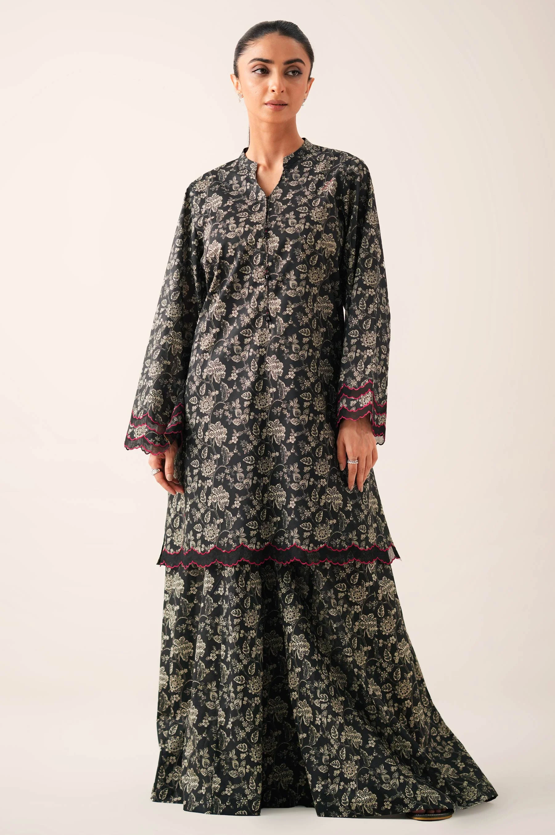 Unstitched 2 Piece Printed Lawn Suit - Image 5