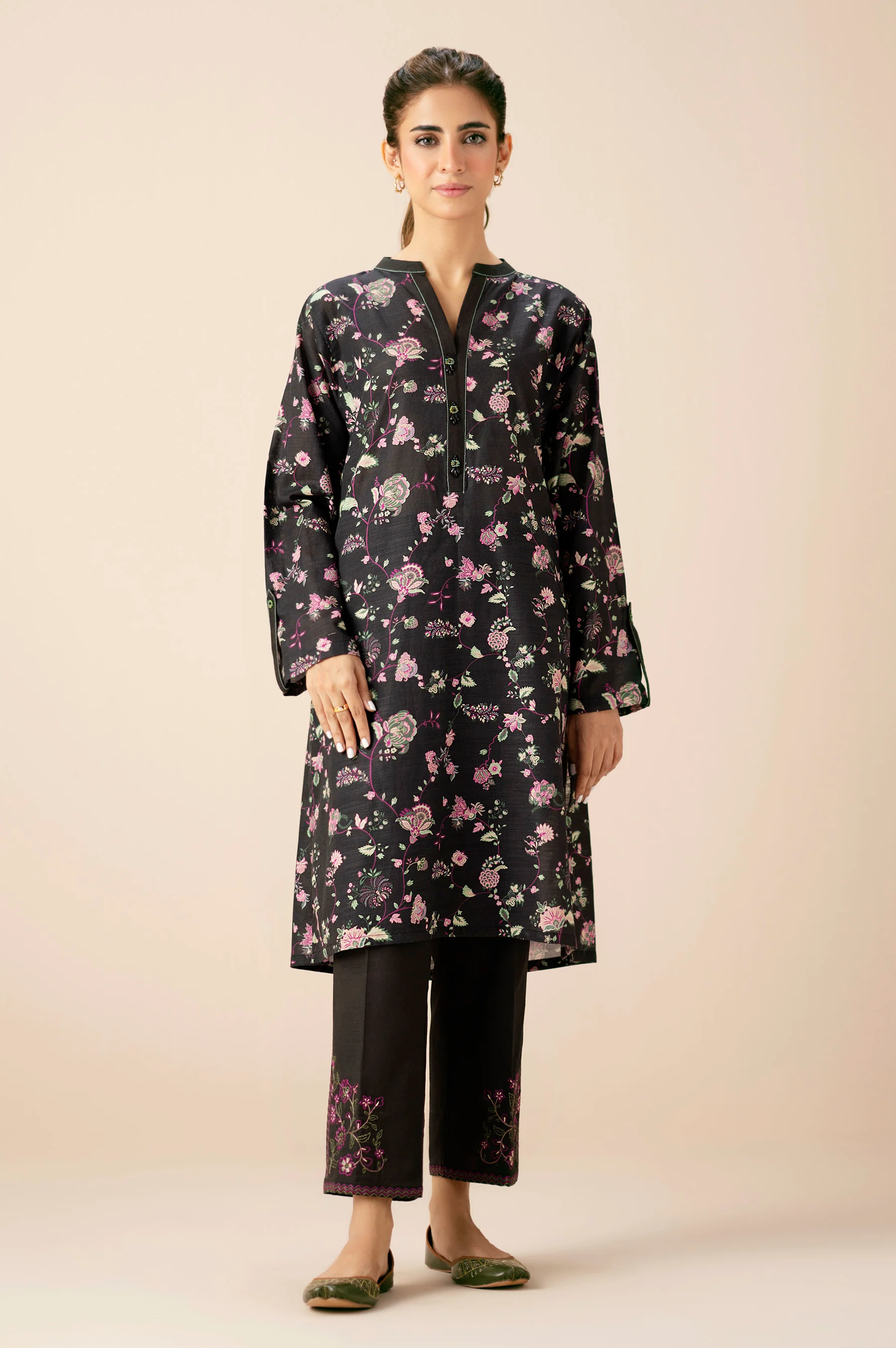 UNSTITCHED PRINTED SHIRT BOTTOM SUIT - Image 3