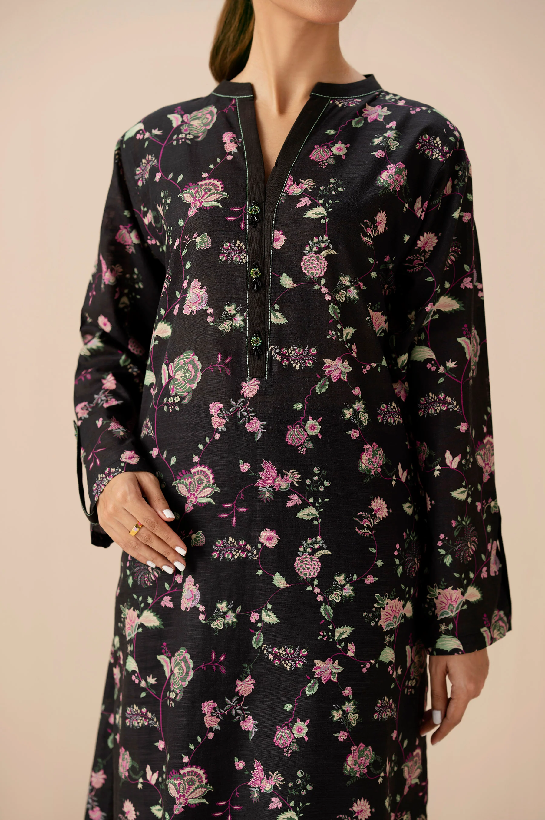 UNSTITCHED PRINTED SHIRT BOTTOM SUIT - Image 5