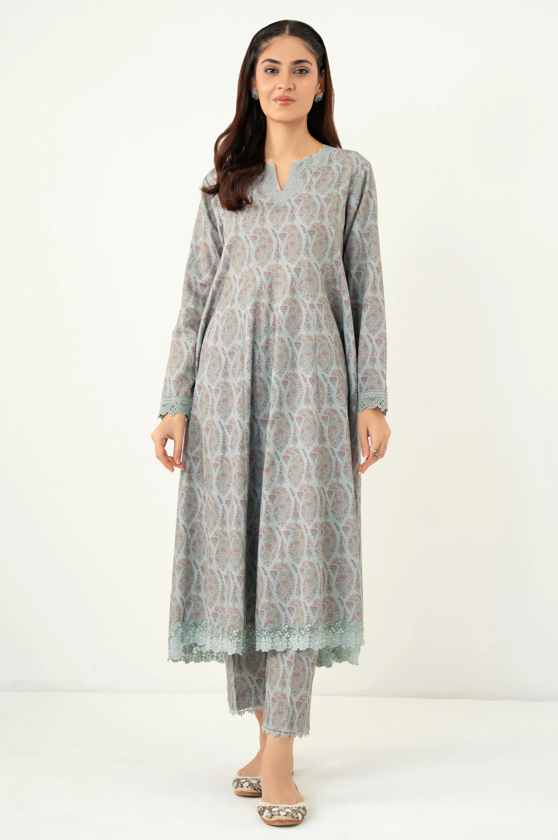 UNSTITCHED PRINTED SUIT - Image 2