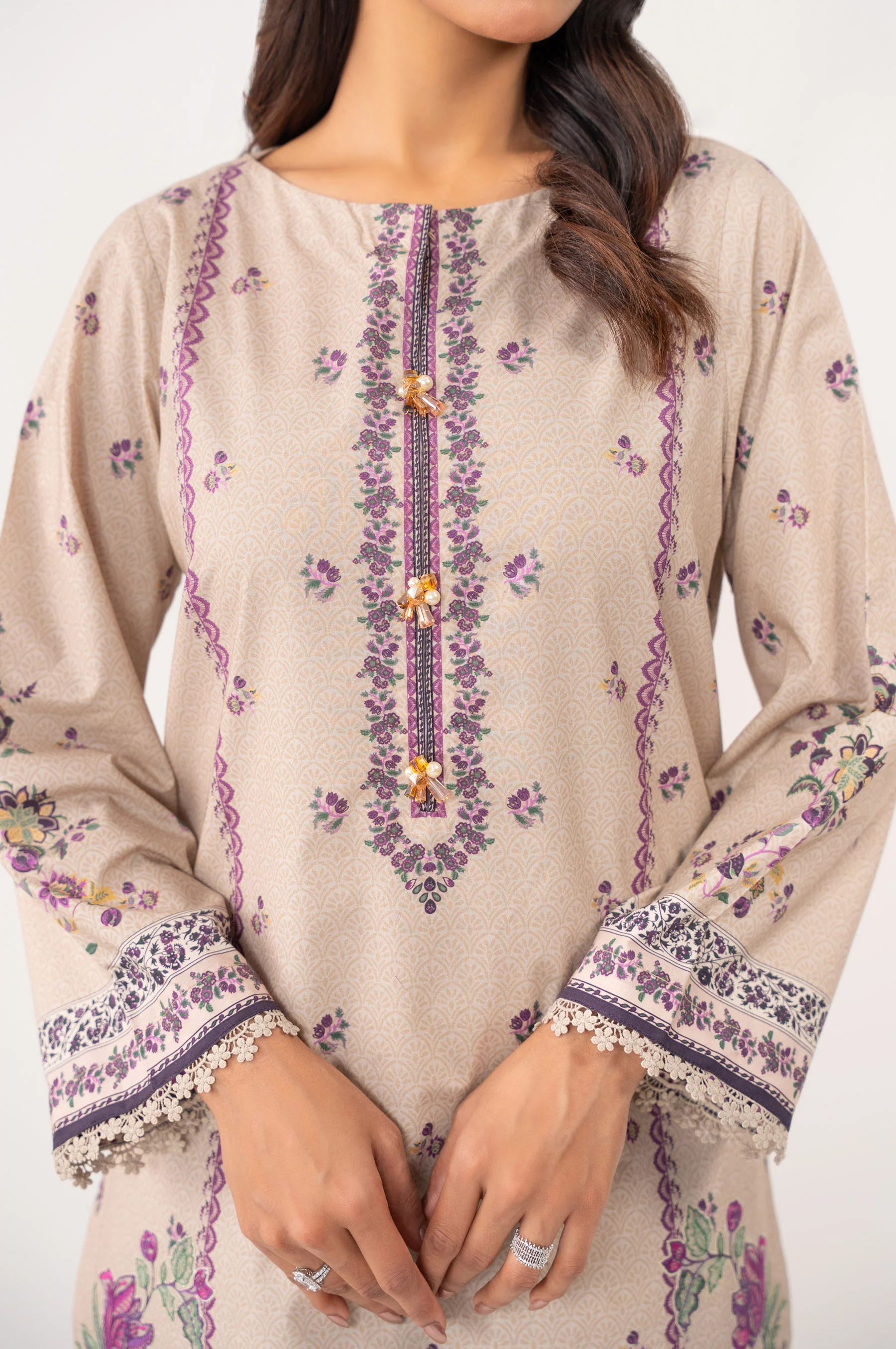UNSTITCHED EMBROIDERED SUIT - Image 2