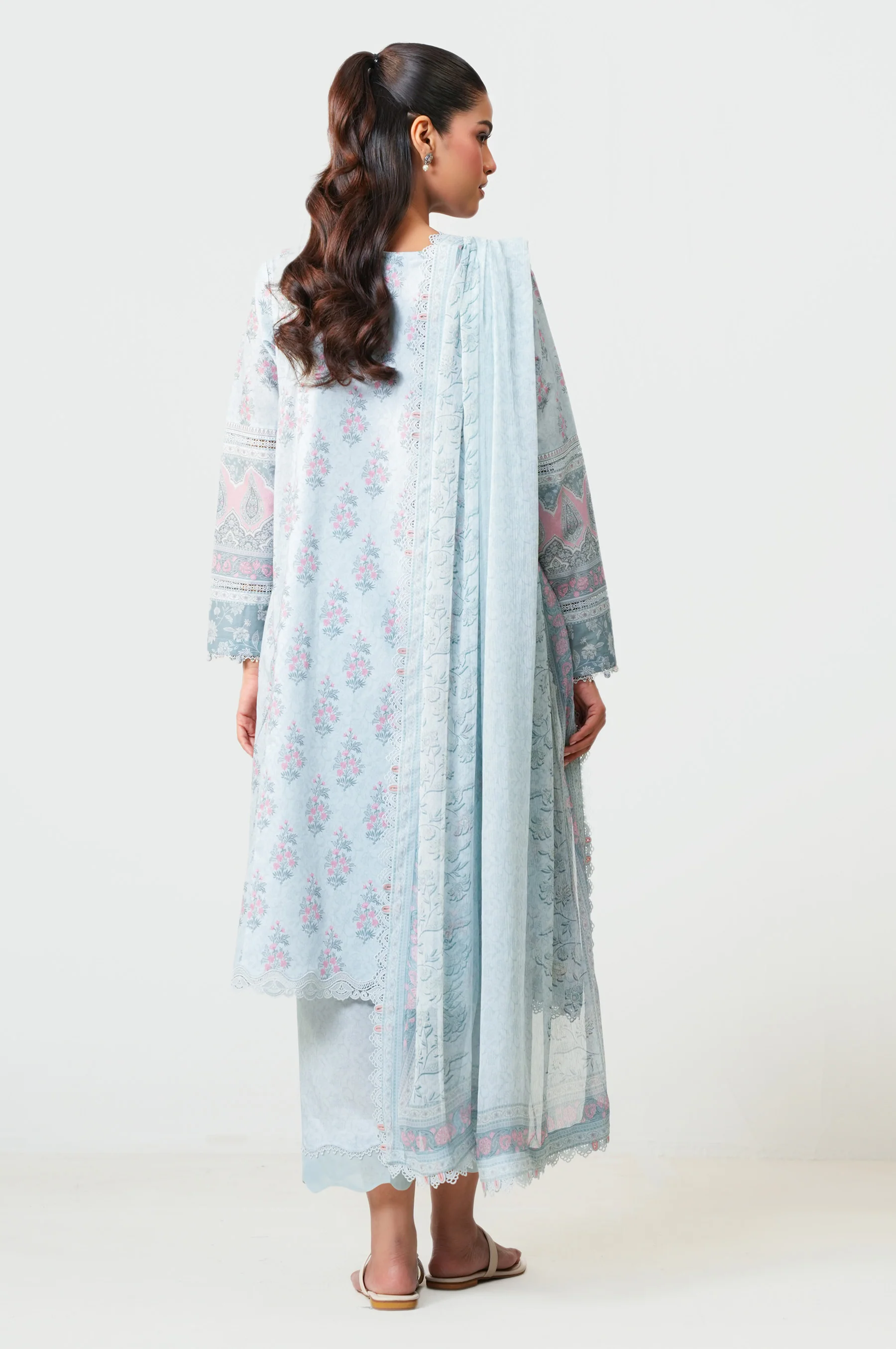 UNSTITCHED PRINTED SUIT - Image 4