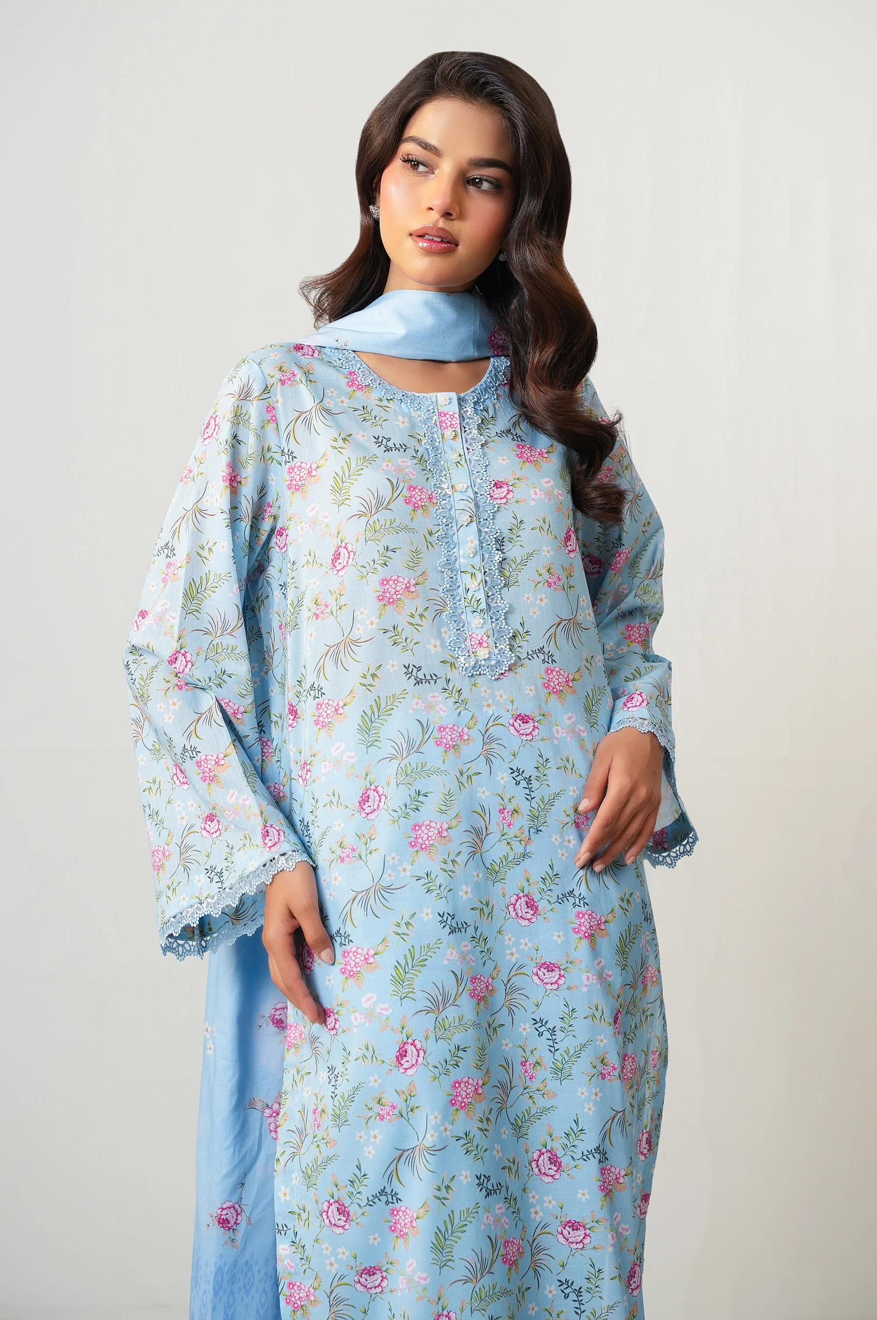 UNSTITCHED PRINTED SUIT - Image 2