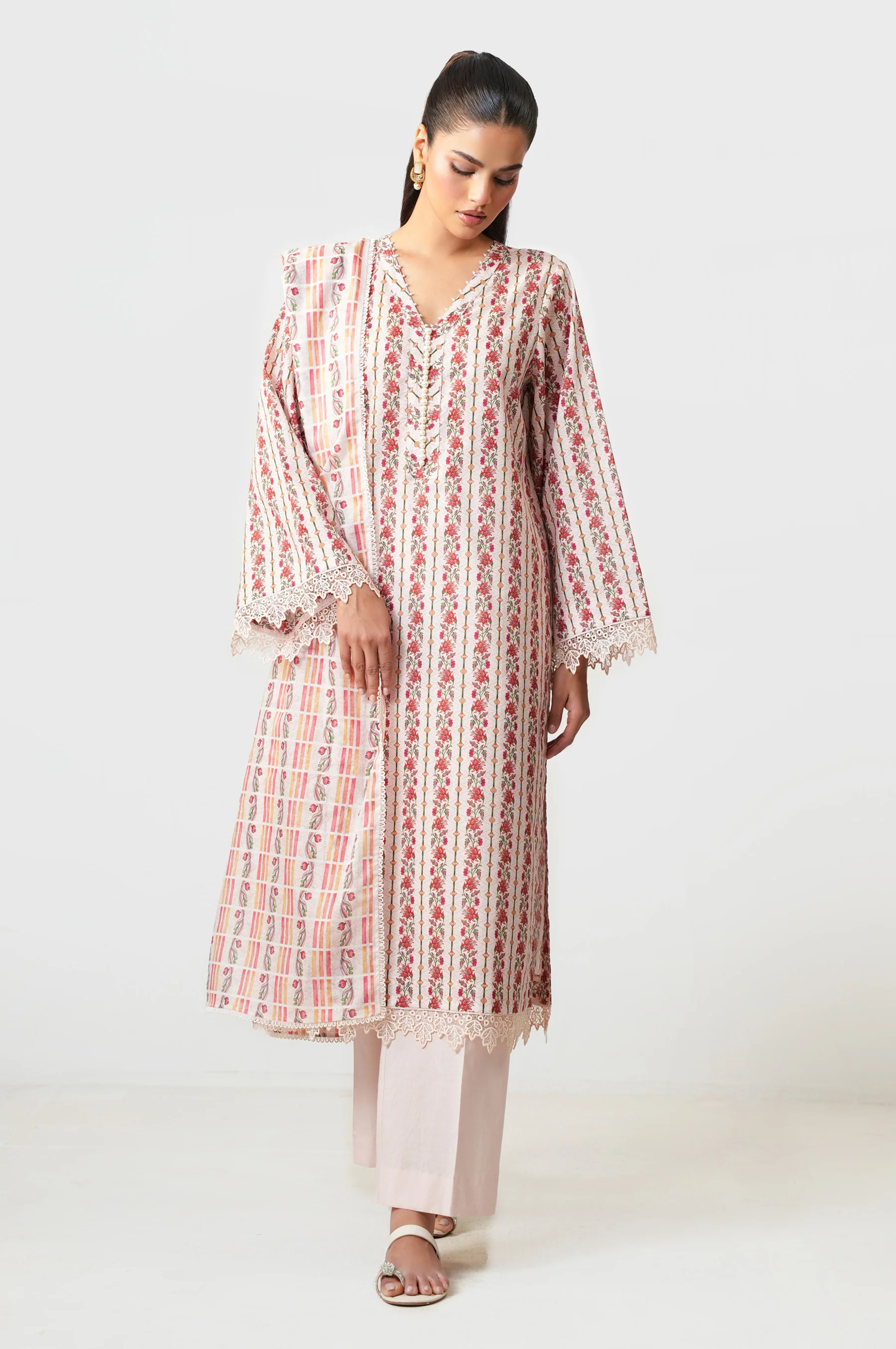 UNSTITCHED PRINTED SUIT