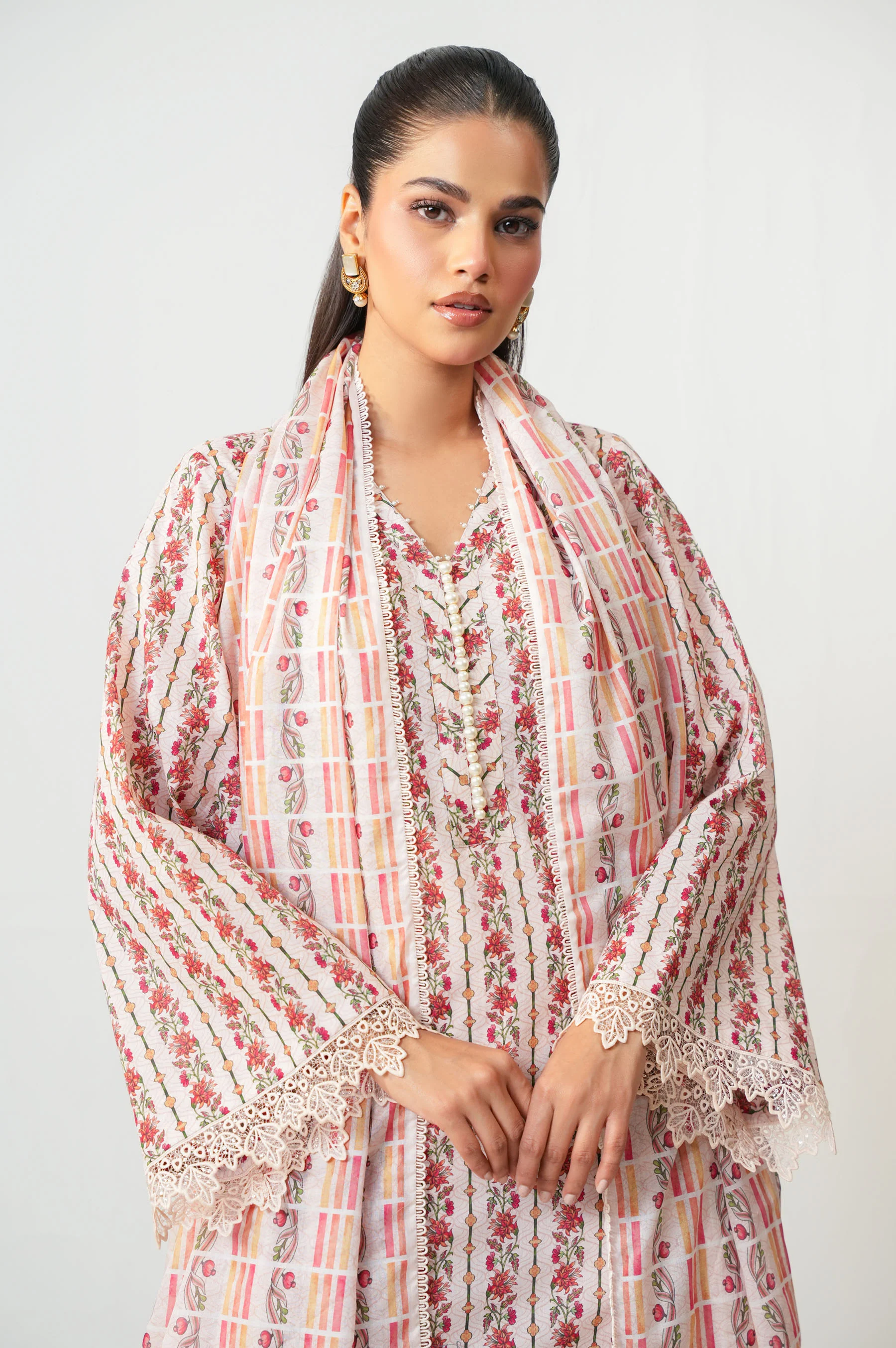 UNSTITCHED PRINTED SUIT - Image 5