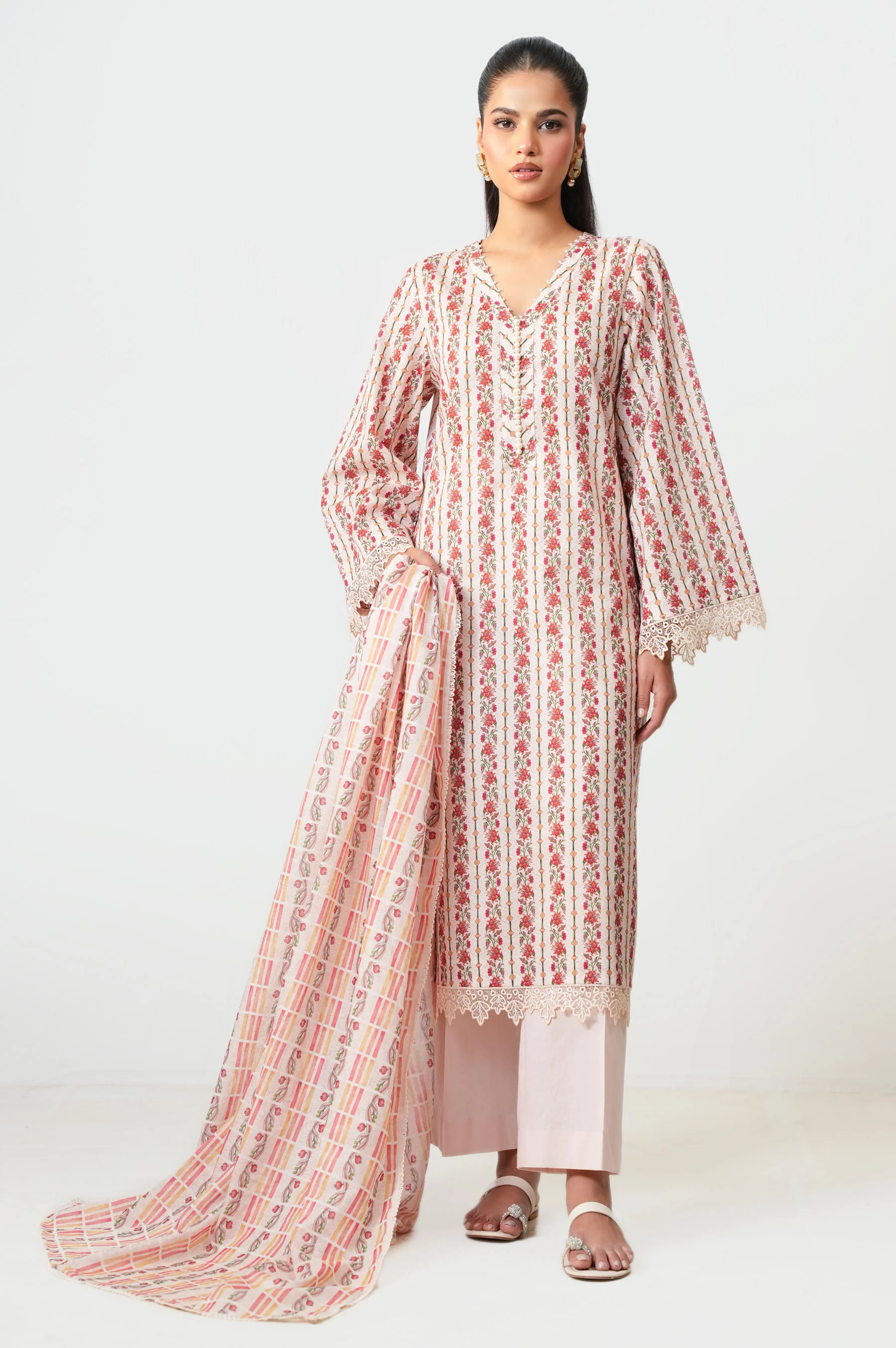 UNSTITCHED PRINTED SUIT - Image 6