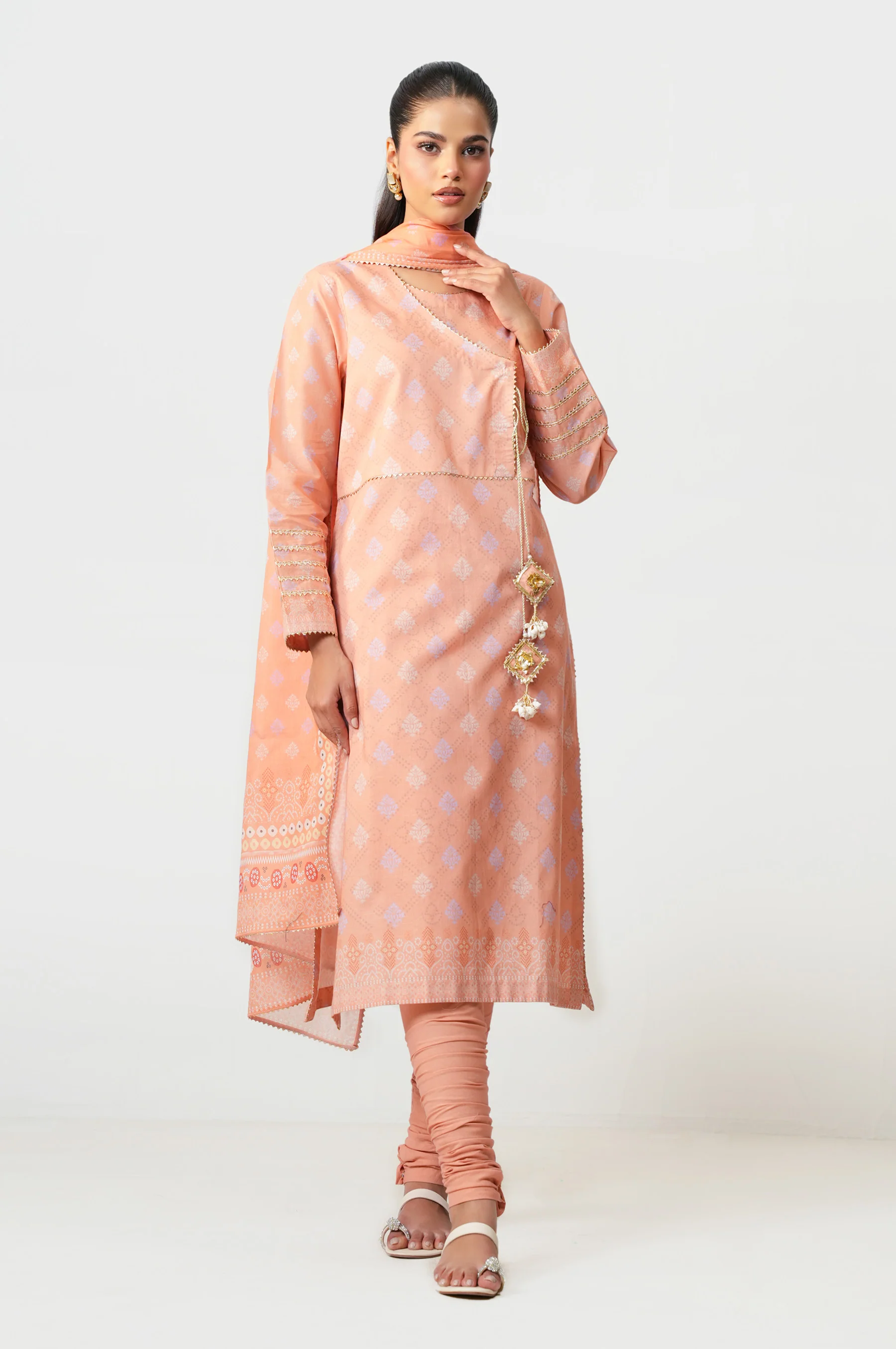 UNSTITCHED PRINTED SUIT - Image 6