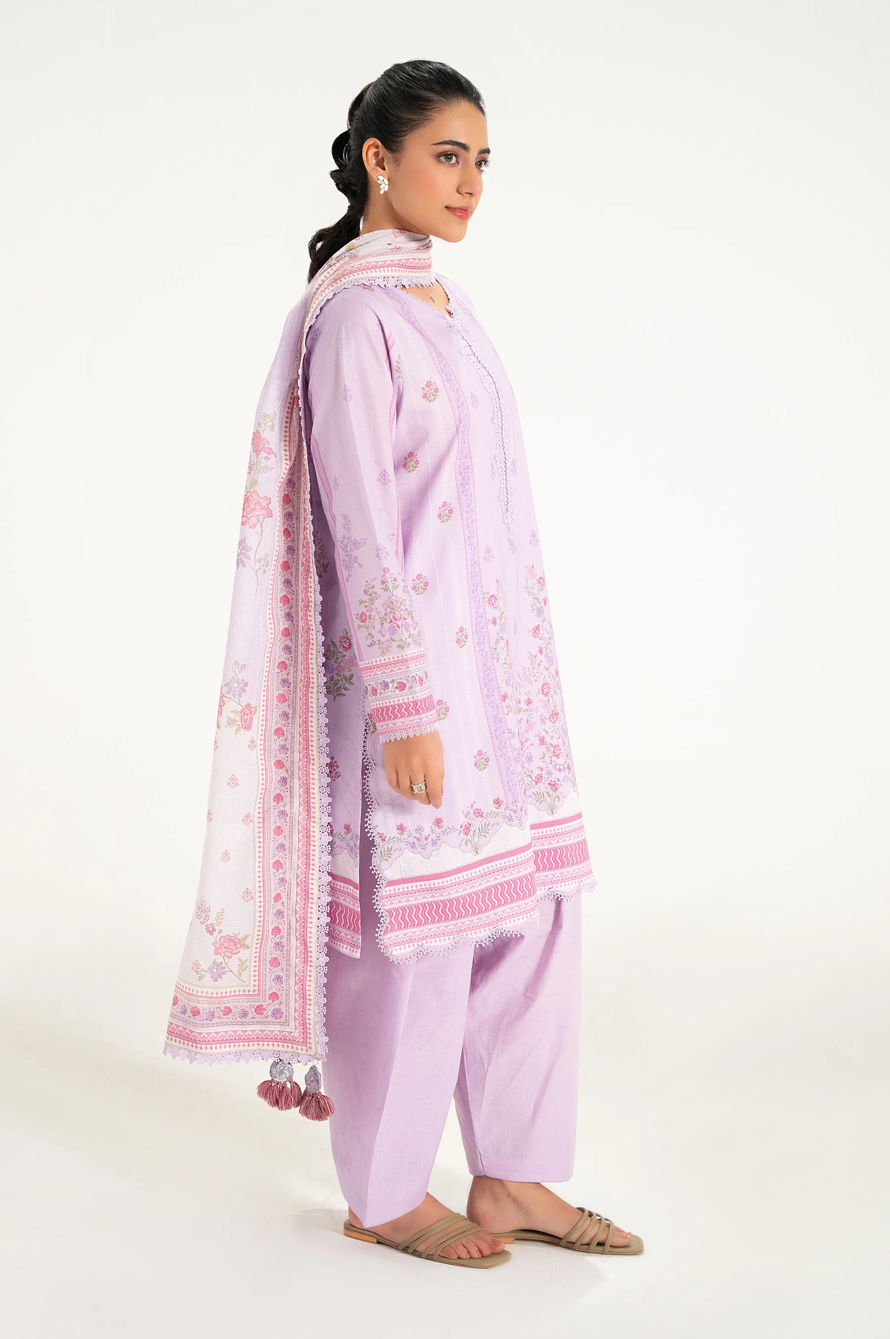 UNSTITCHED PRINTED SUIT - Image 2