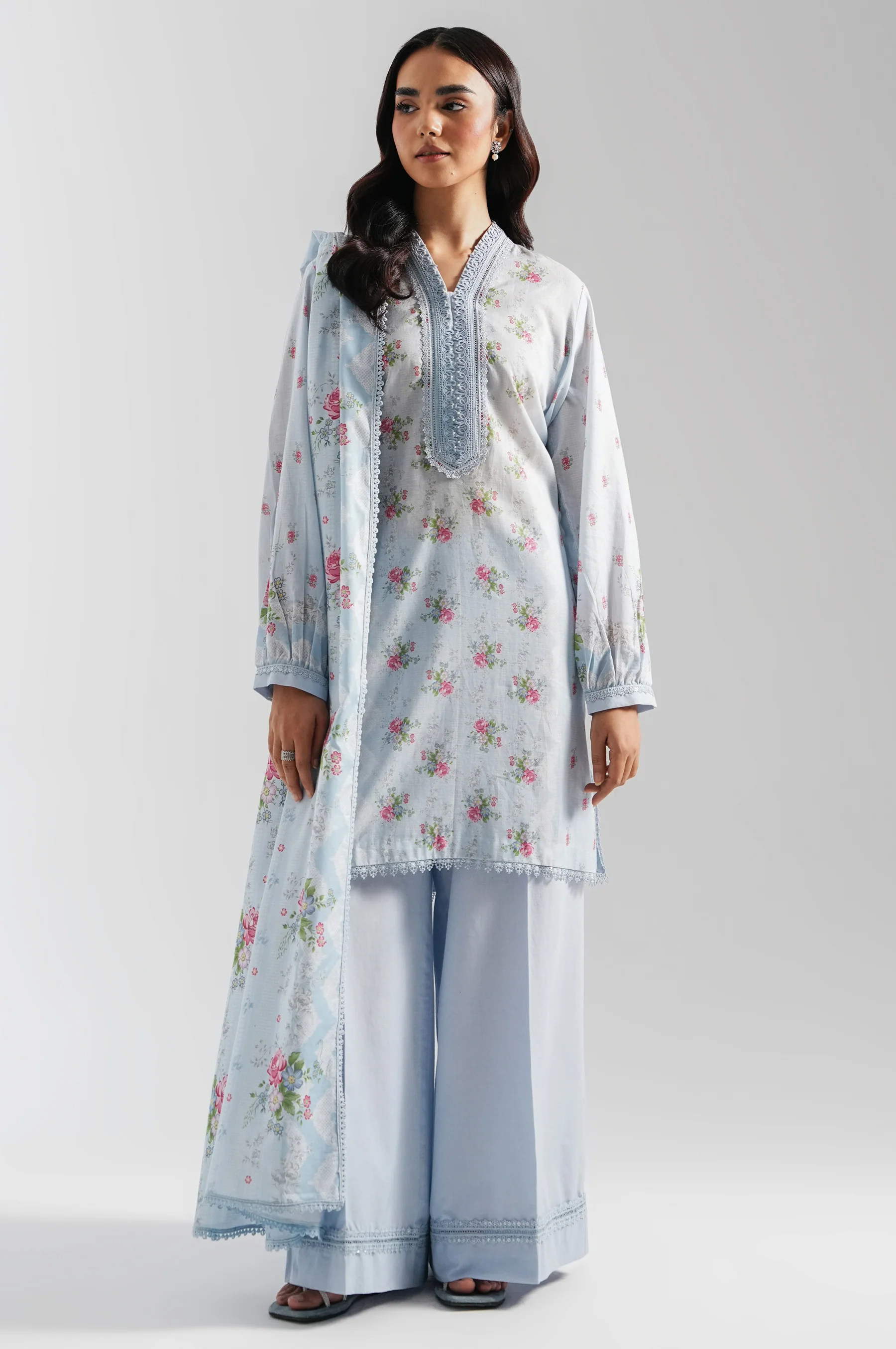 UNSTITCHED PRINTED SUIT