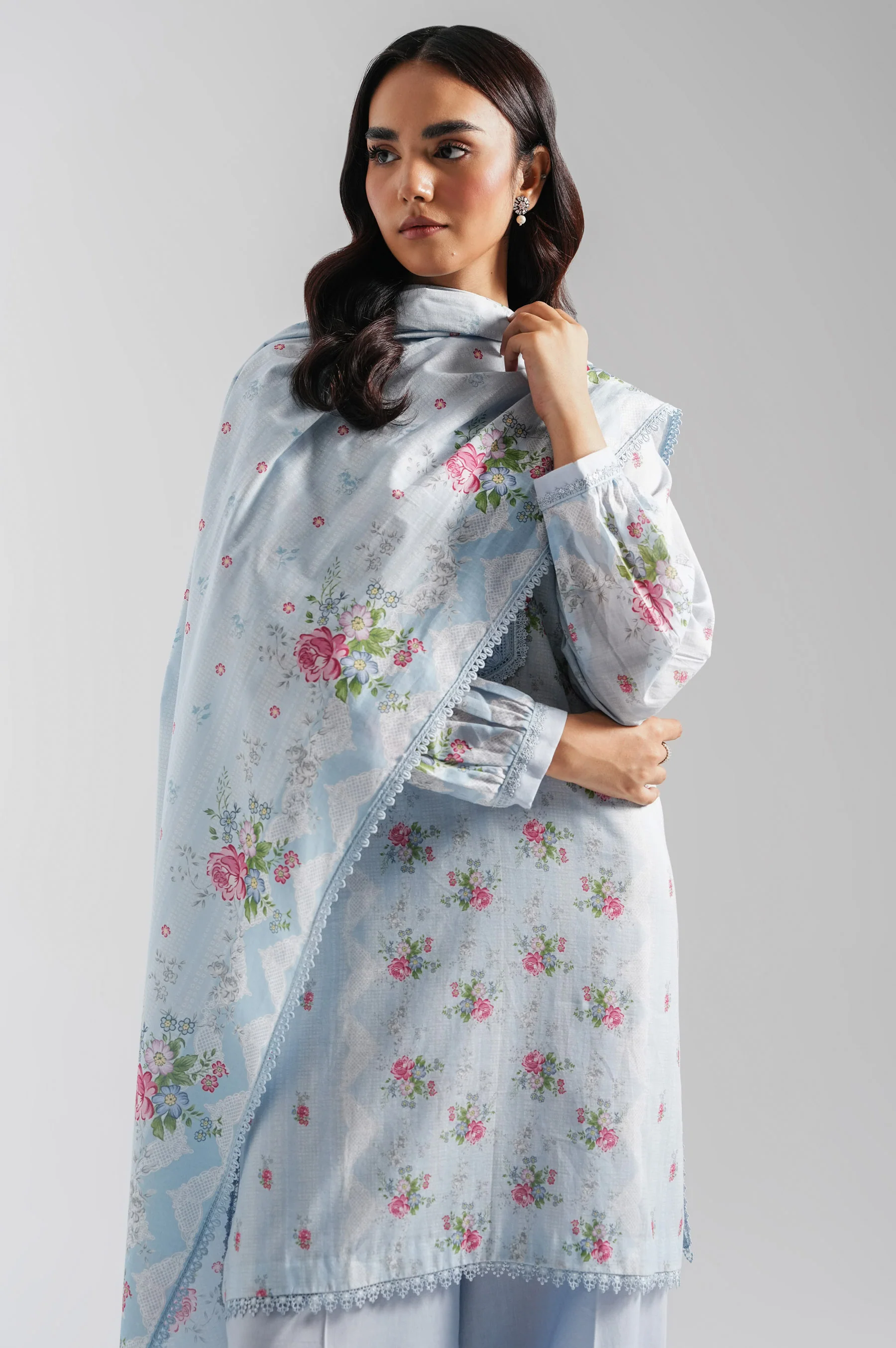 UNSTITCHED PRINTED SUIT - Image 2