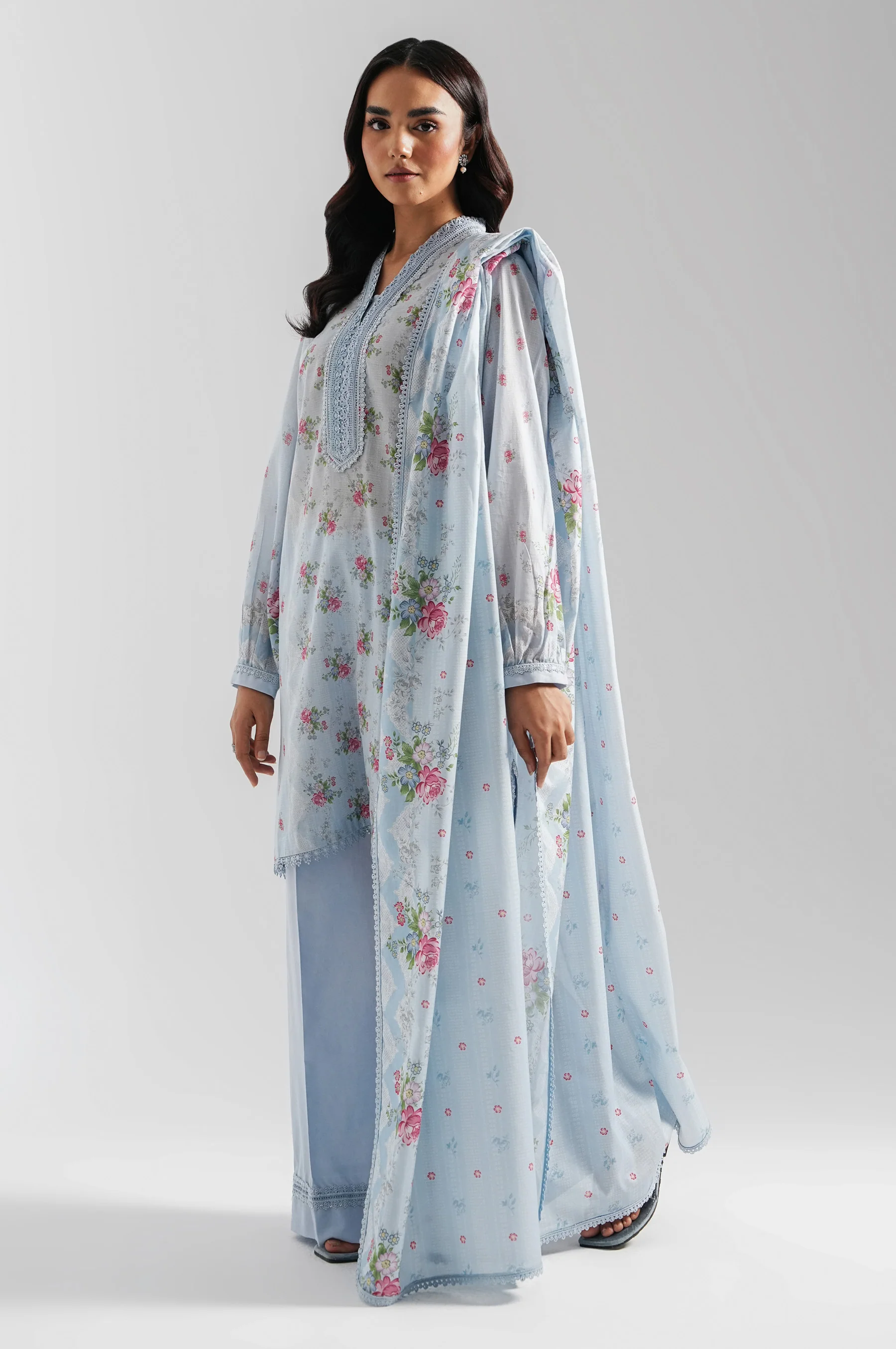 UNSTITCHED PRINTED SUIT - Image 3