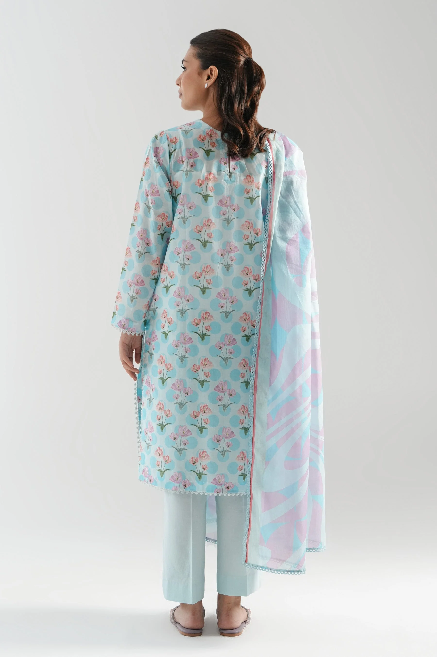 UNSTITCHED PRINTED SUIT - Image 10